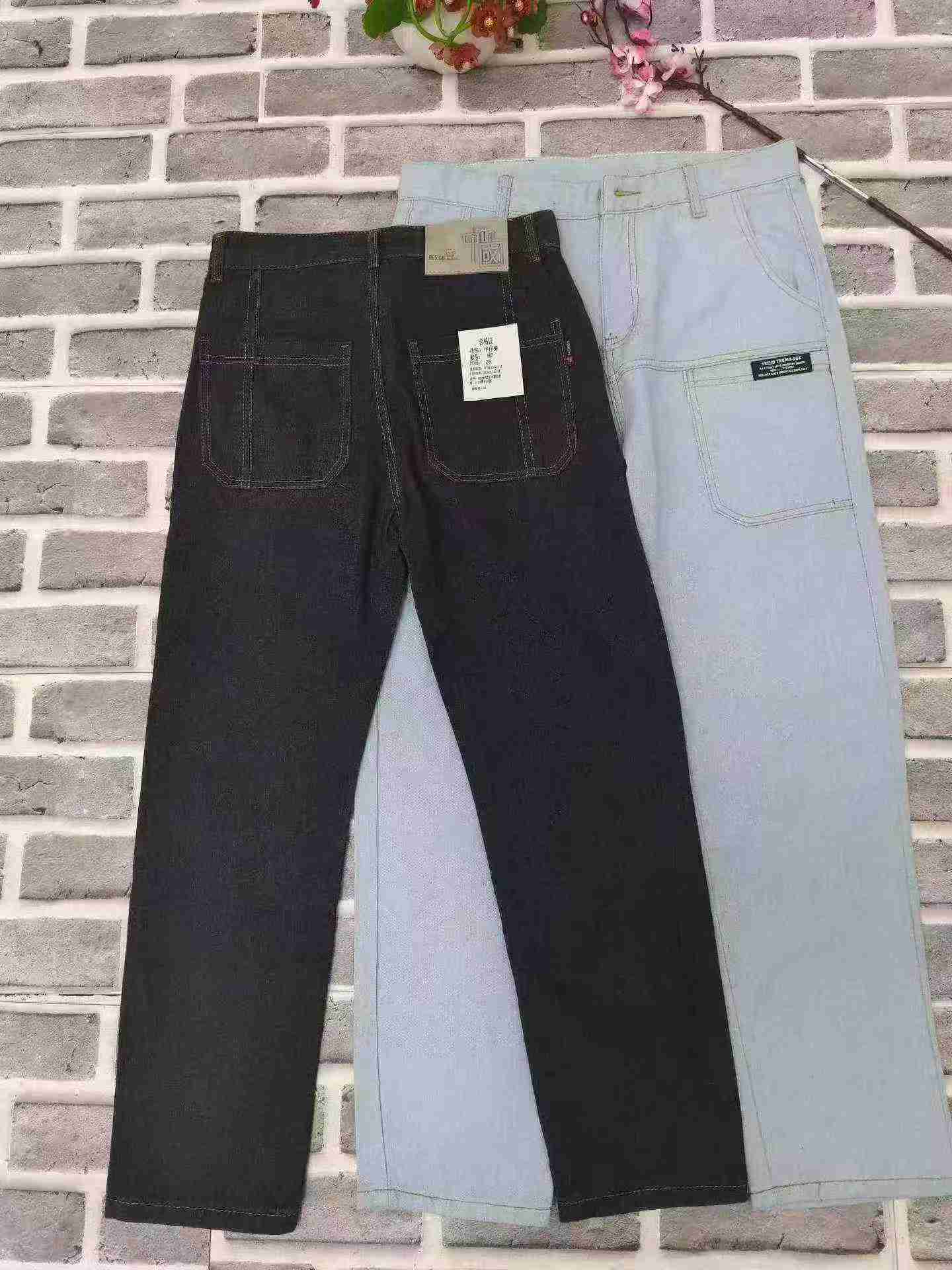 男士潮流六口袋修身小脚牛仔裤 122条 - Image 6