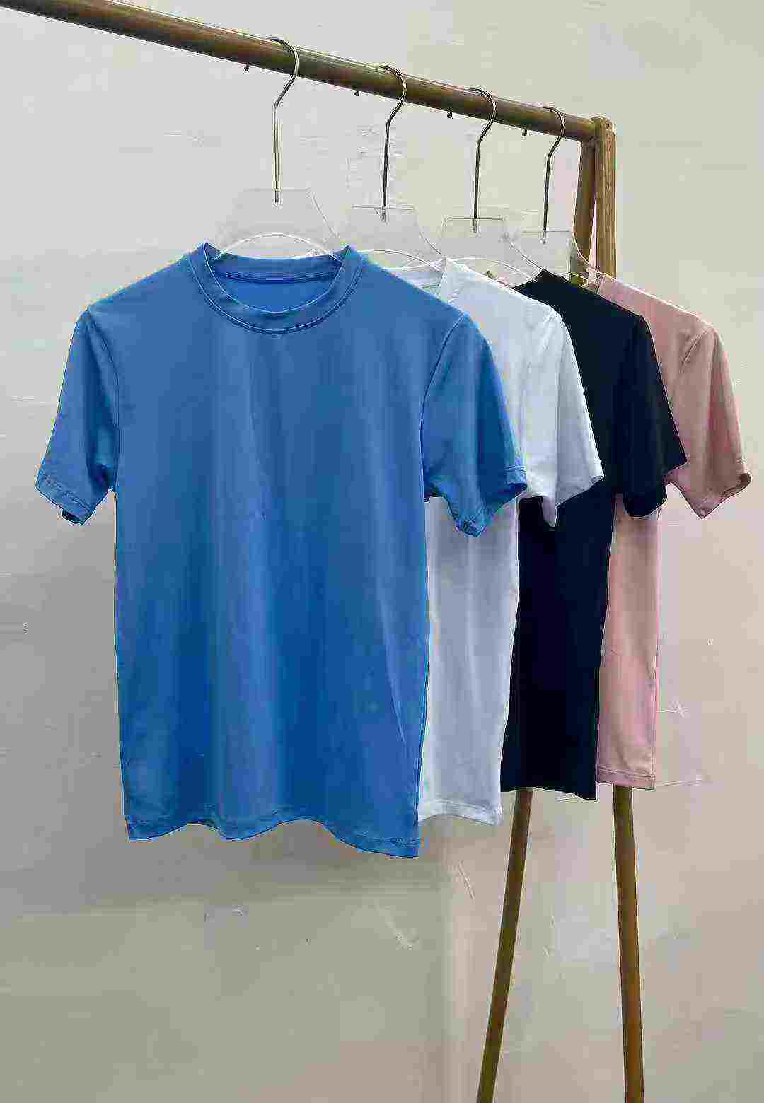 184 pièces de T-shirts simples, de style décontracté sportif, à col ras du cou et à manches courtes - Image 3