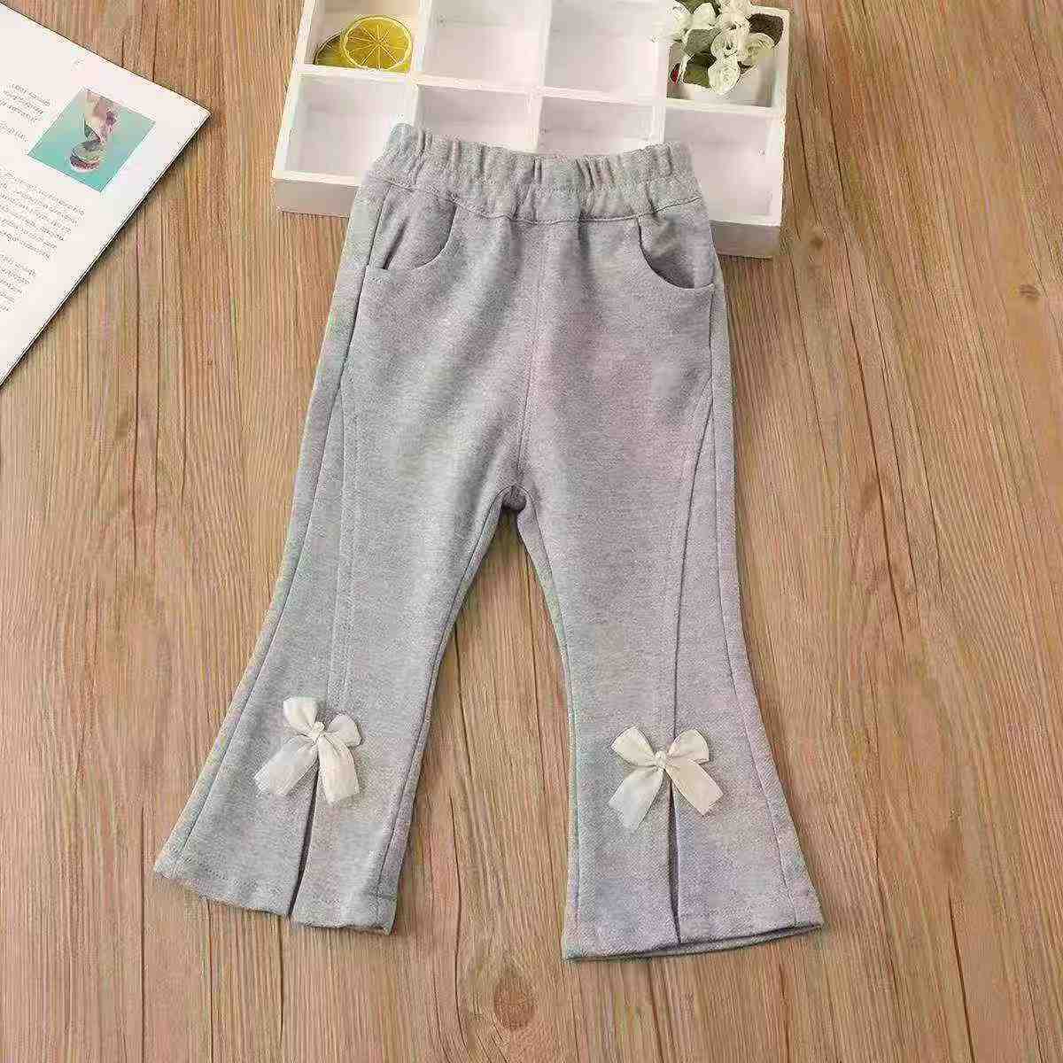 About 150 Pcs Spring Autumn New Girls Slim Flared Sweatpants - Image 2