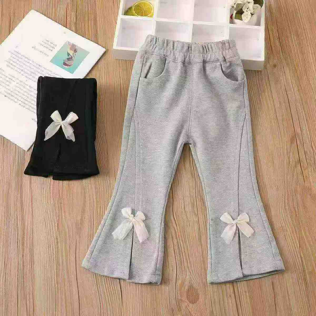 About 150 Pcs Spring Autumn New Girls Slim Flared Sweatpants - Image 4