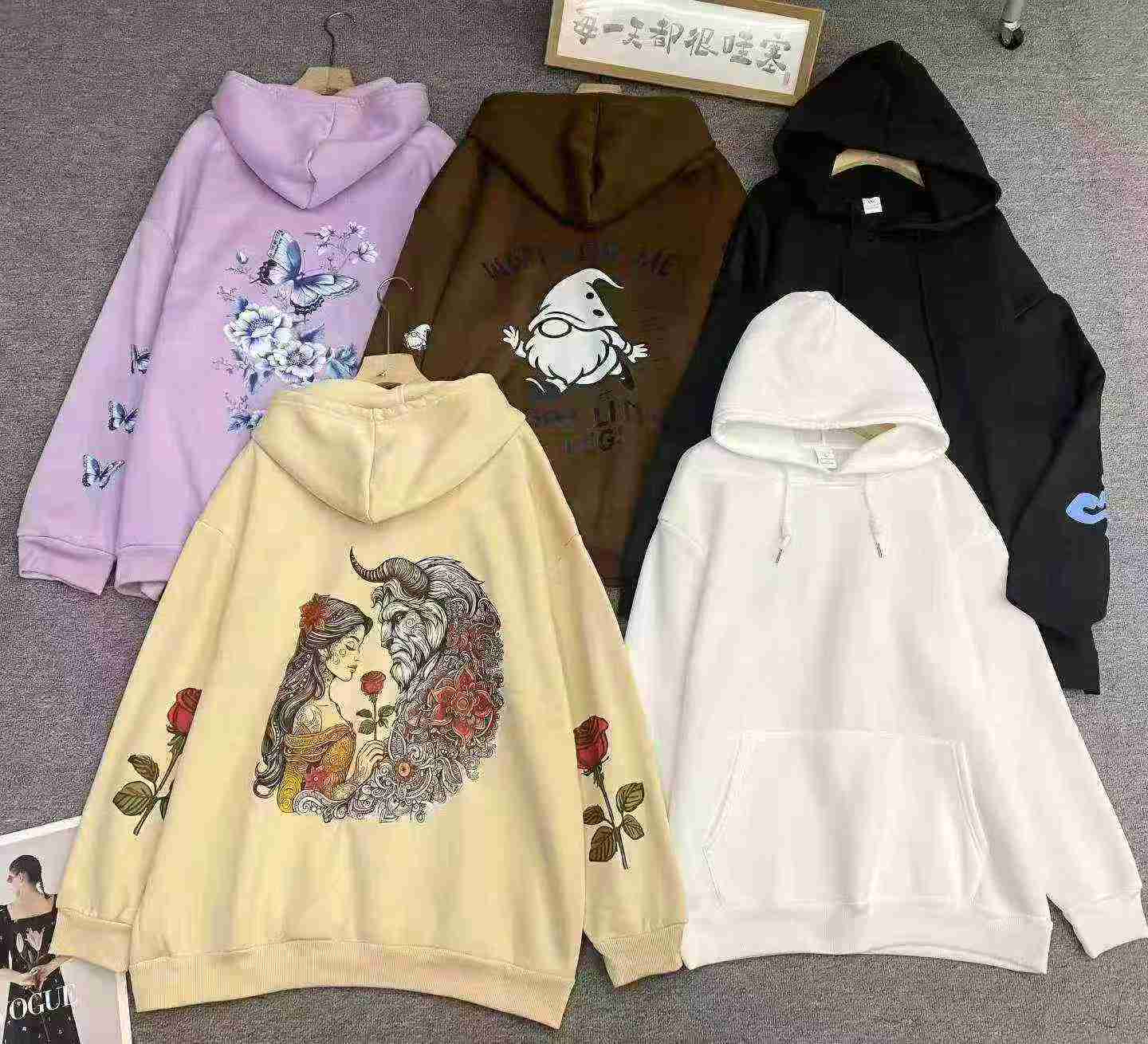 Loose Oversized Fleece Lined Hoodies 4289 Pieces - Image 4