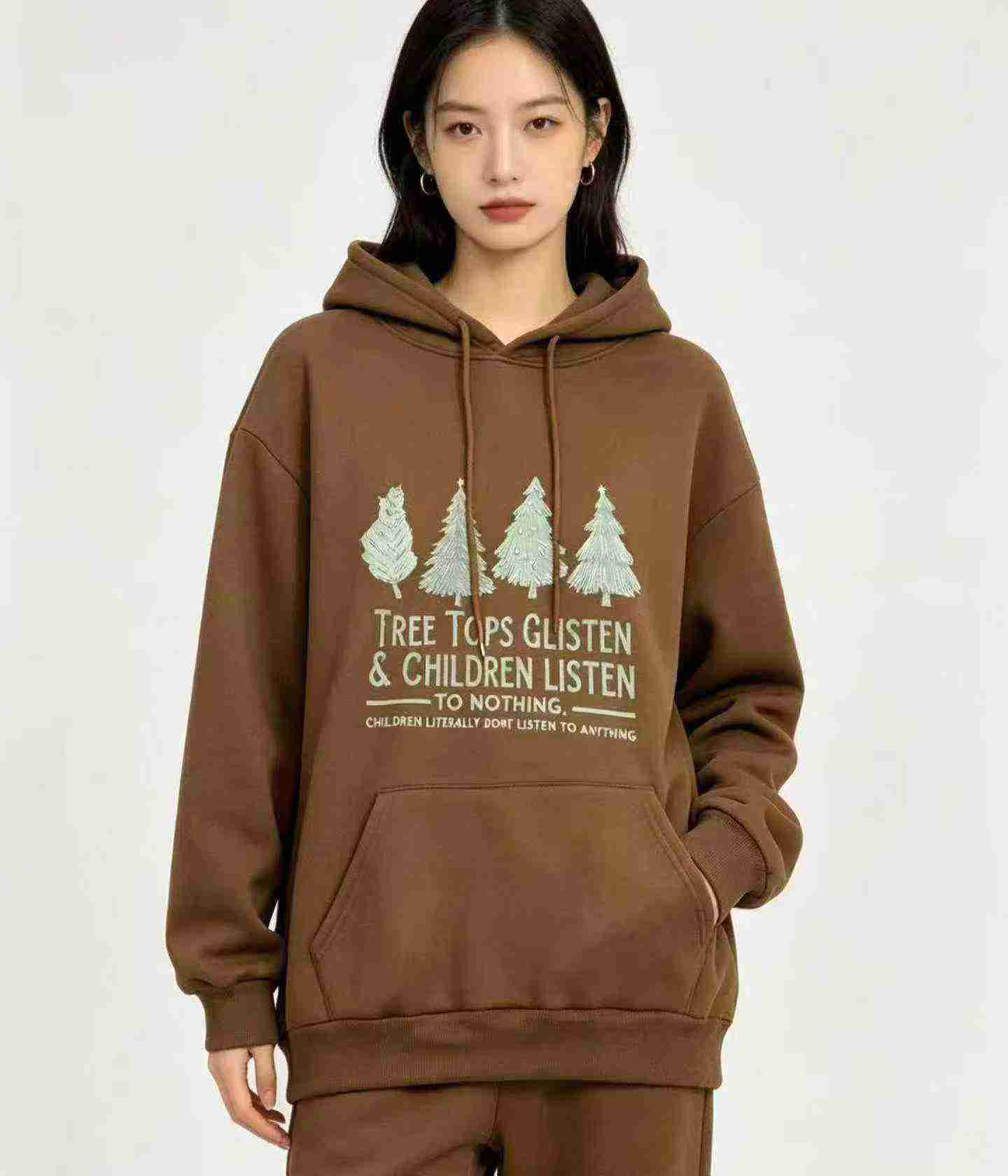 Loose Oversized Fleece Lined Hoodies 4289 Pieces - Image 6