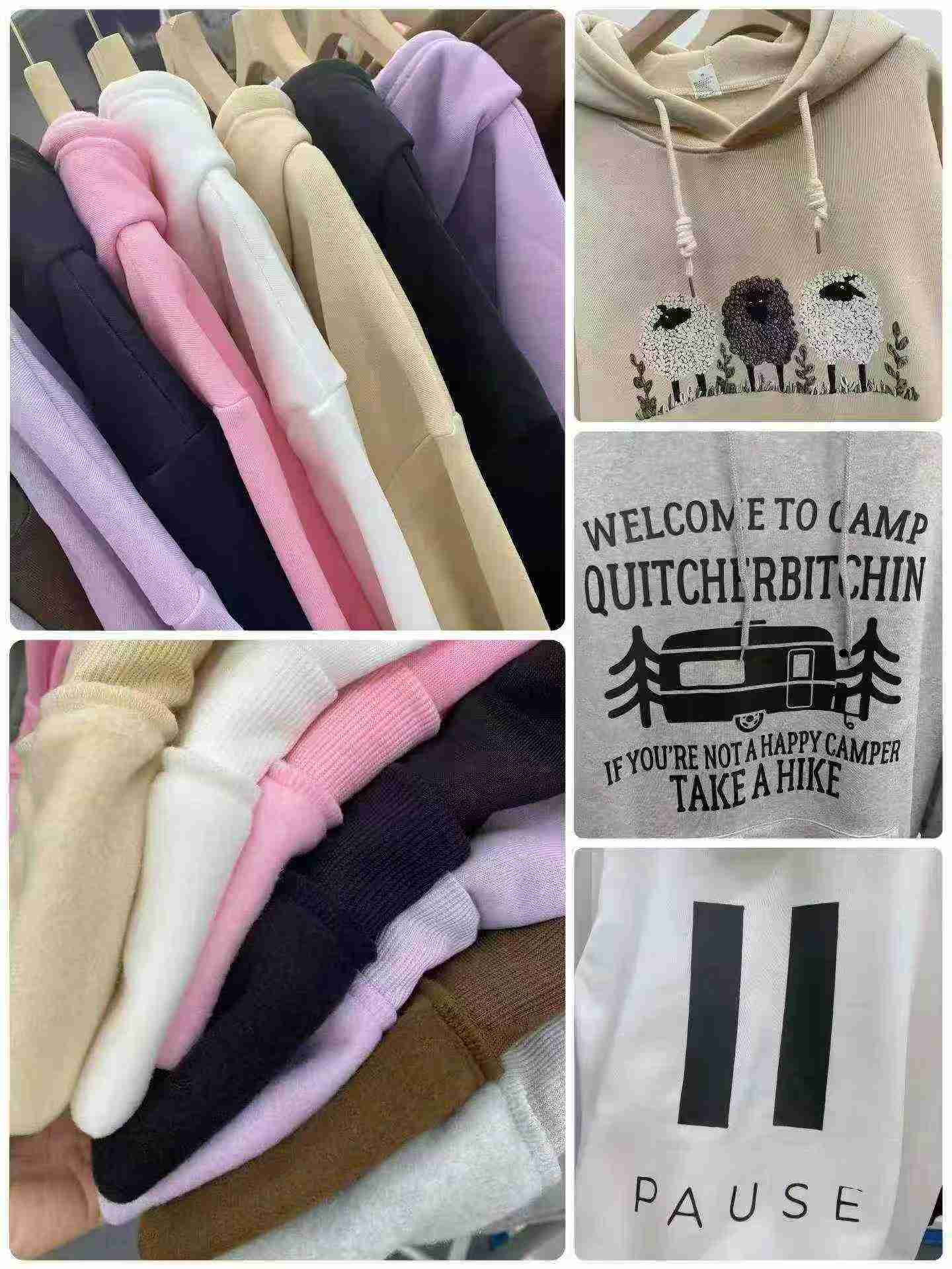 Loose Oversized Fleece Lined Hoodies 4289 Pieces - Image 7