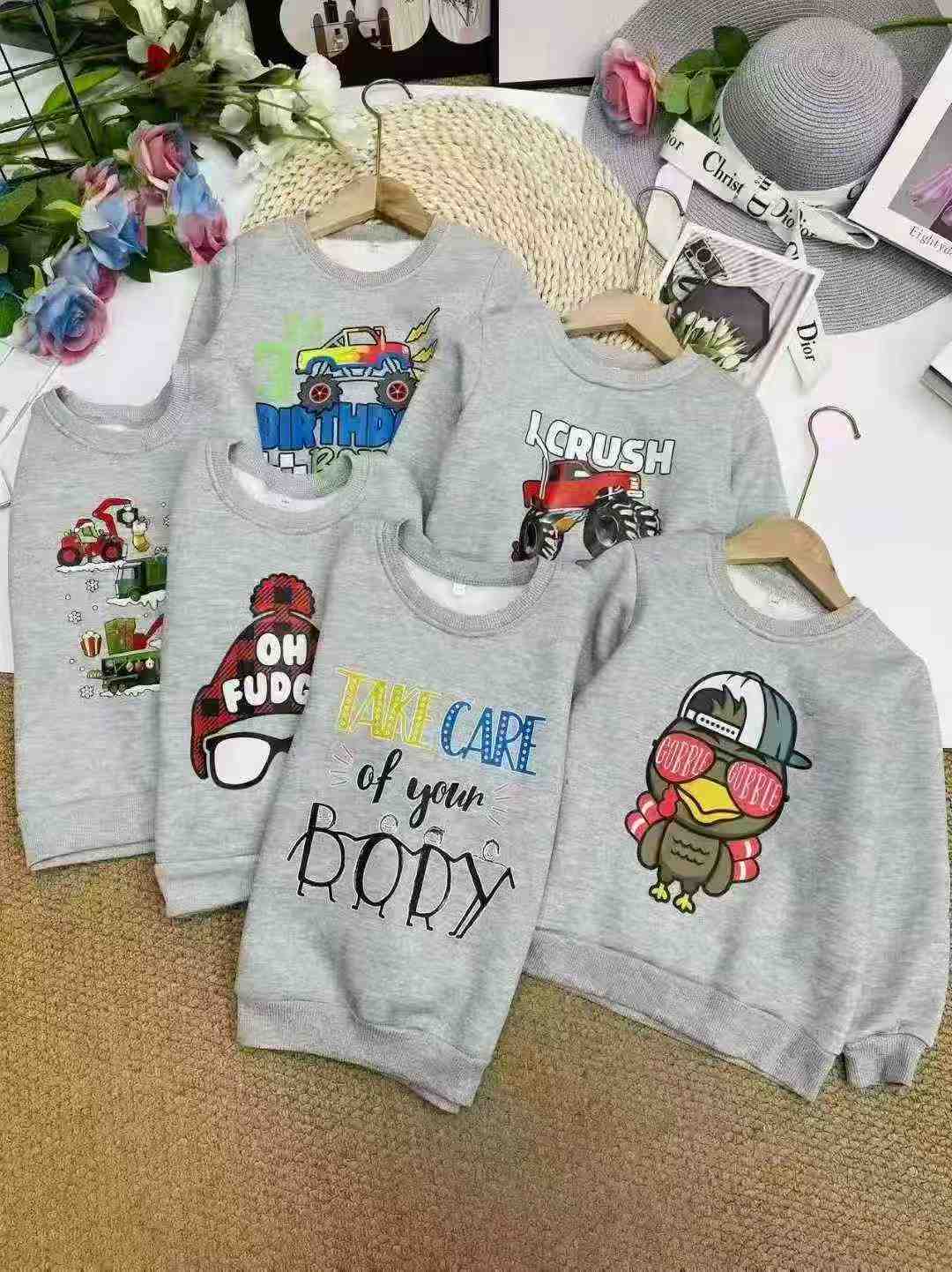 300 Pcs Kids Fleece Sweatshirts Stock Clearance - Image 2