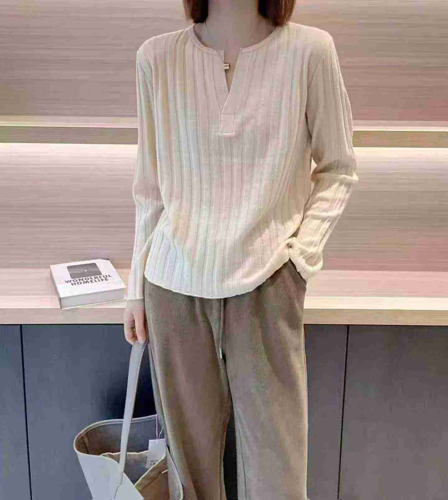 French Style Ribbed Long Sleeve Tops, 139 Pieces - Image 5