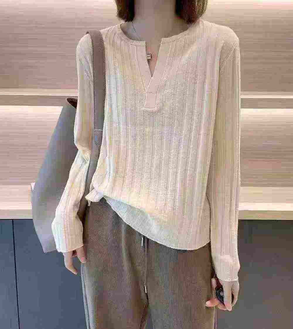 French Style Ribbed Long Sleeve Tops, 139 Pieces - Image 6
