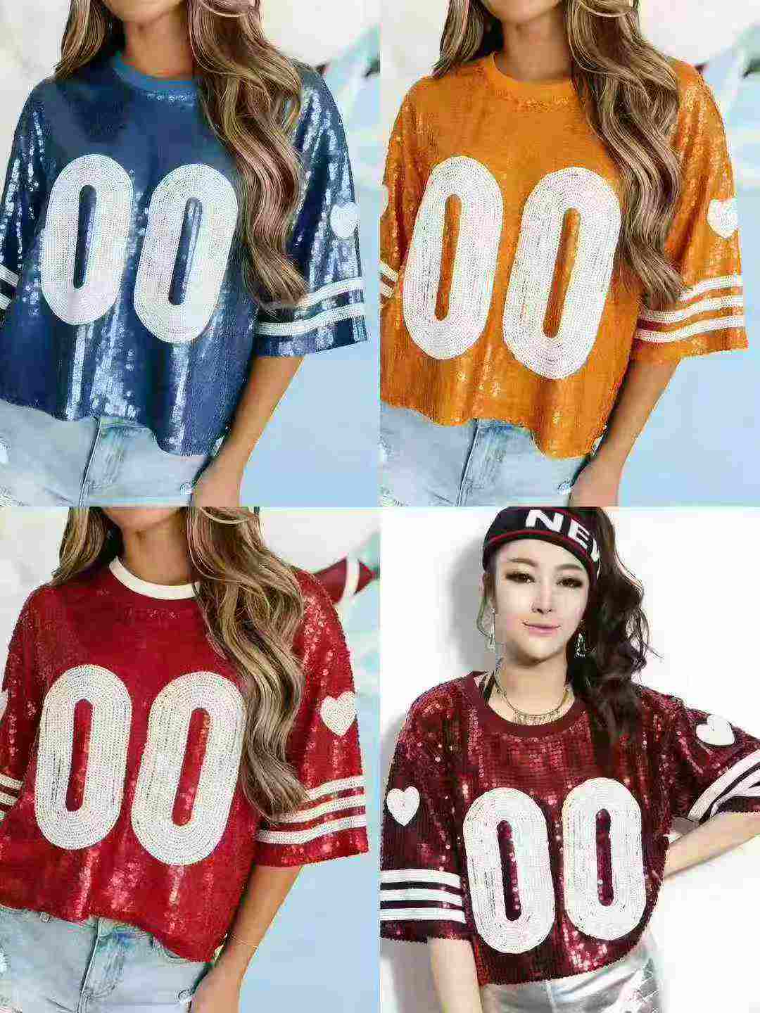 Loose Heavy Style Sequined Tops, Total 1473 Pieces New Overstock - Image 2