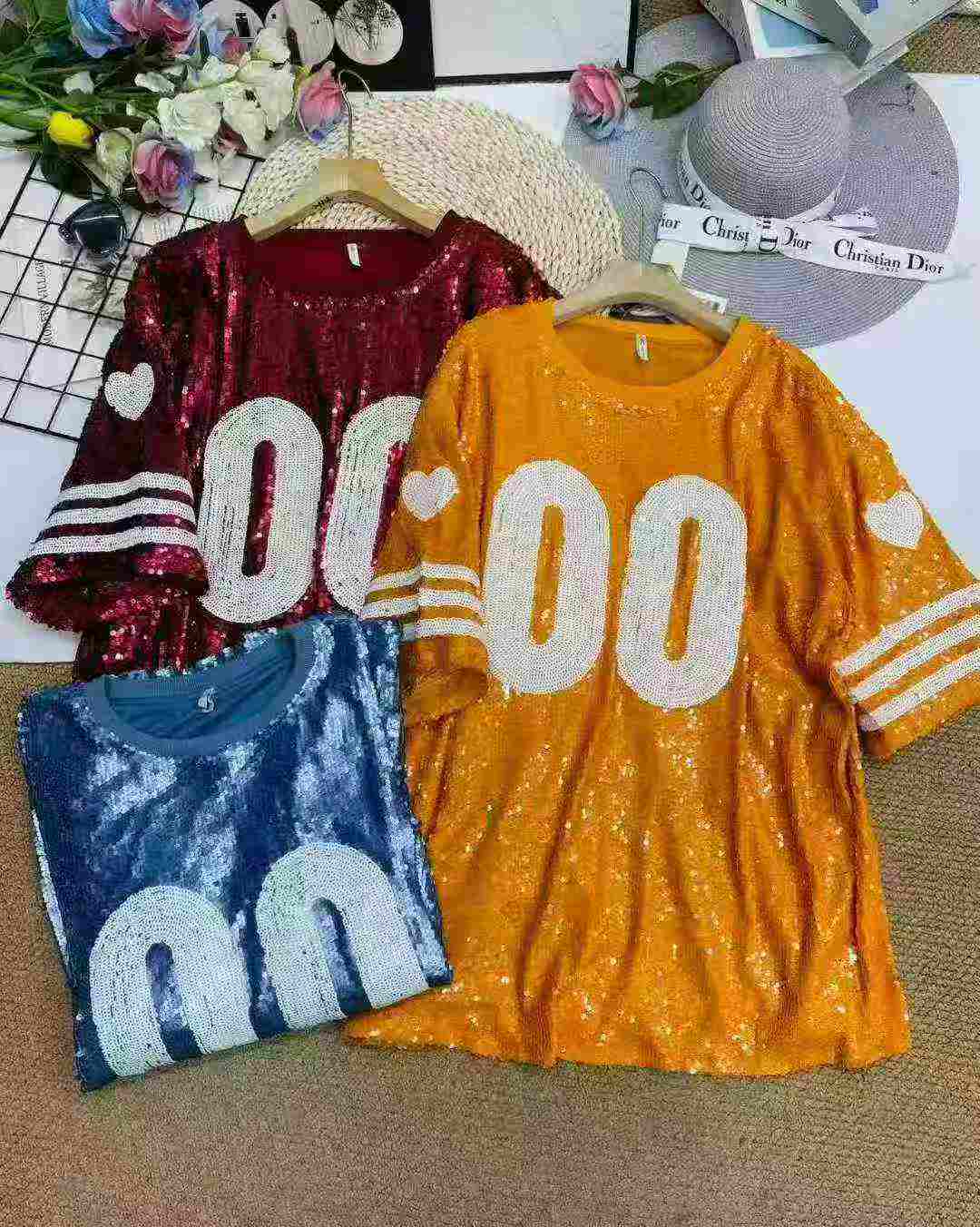Loose Heavy Style Sequined Tops, Total 1473 Pieces New Overstock - Image 9
