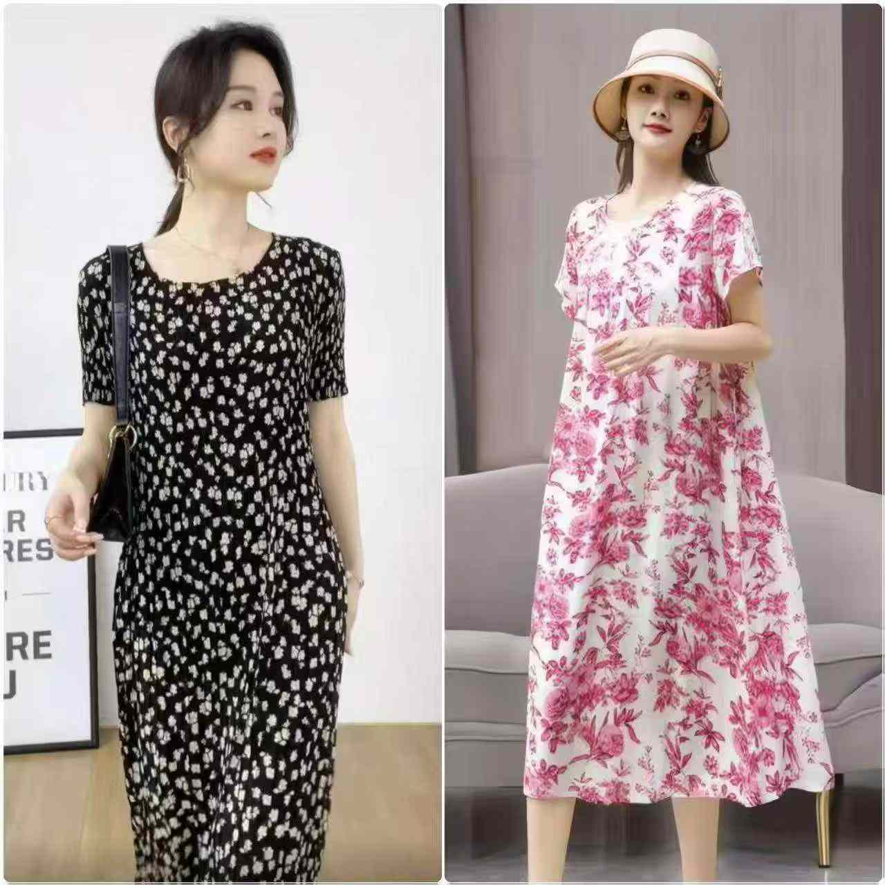 7000 Buah Gaun Musim Panas Motif Bunga Wanita Penghabisan Stok - Image 2
