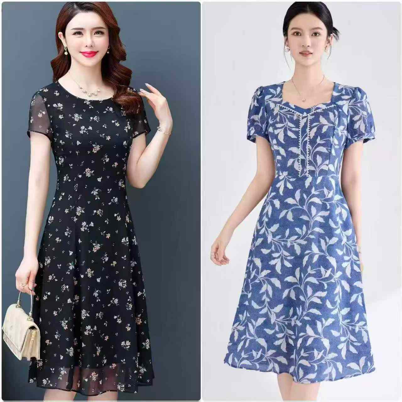7000 Buah Gaun Musim Panas Motif Bunga Wanita Penghabisan Stok - Image 6