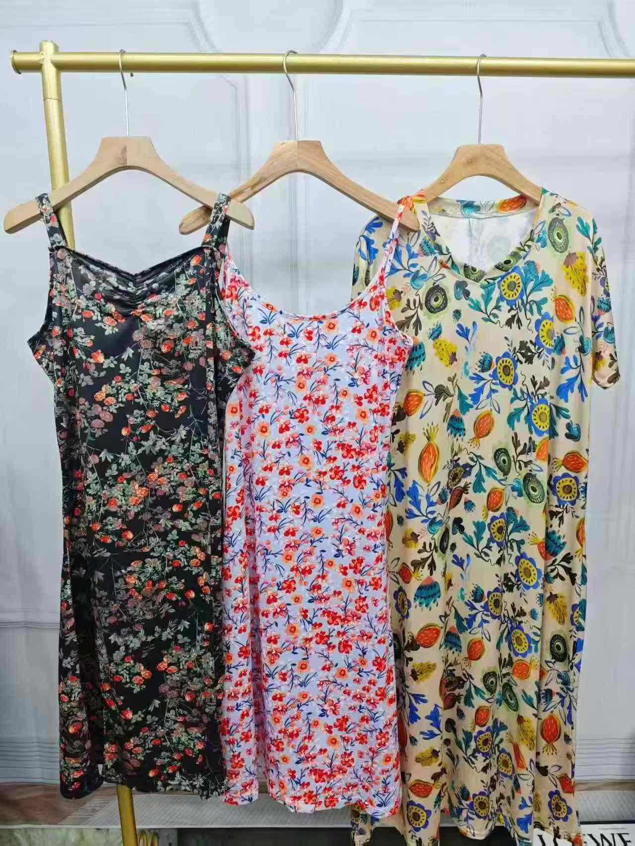 7000 Buah Gaun Musim Panas Motif Bunga Wanita Penghabisan Stok - Image 7