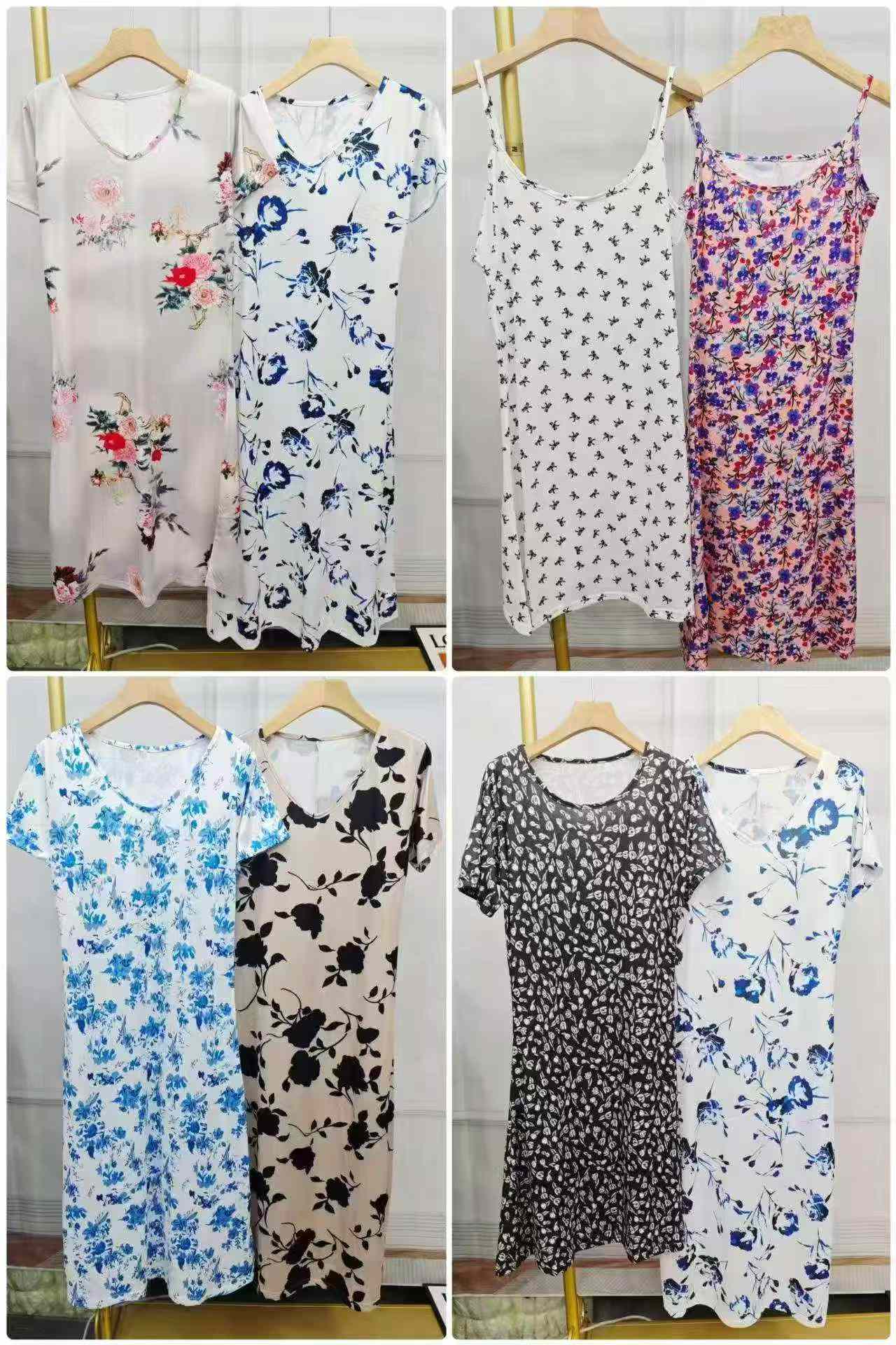 7000 Buah Gaun Musim Panas Motif Bunga Wanita Penghabisan Stok - Image 8