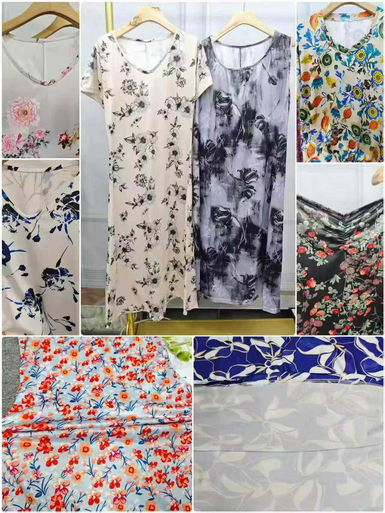 7000 Buah Gaun Musim Panas Motif Bunga Wanita Penghabisan Stok - Image 9