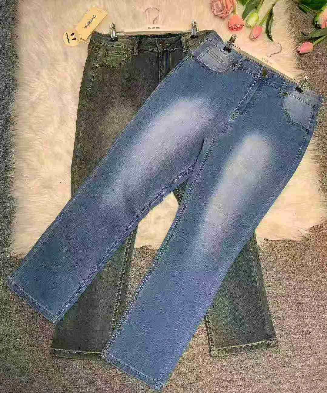 220 Piezas de Jeans cortados elásticos de corte recto entallado para hombre, con cierre YKK, empaquetados individualmente con etiqueta colgante, tallas S-3XL - Image 5