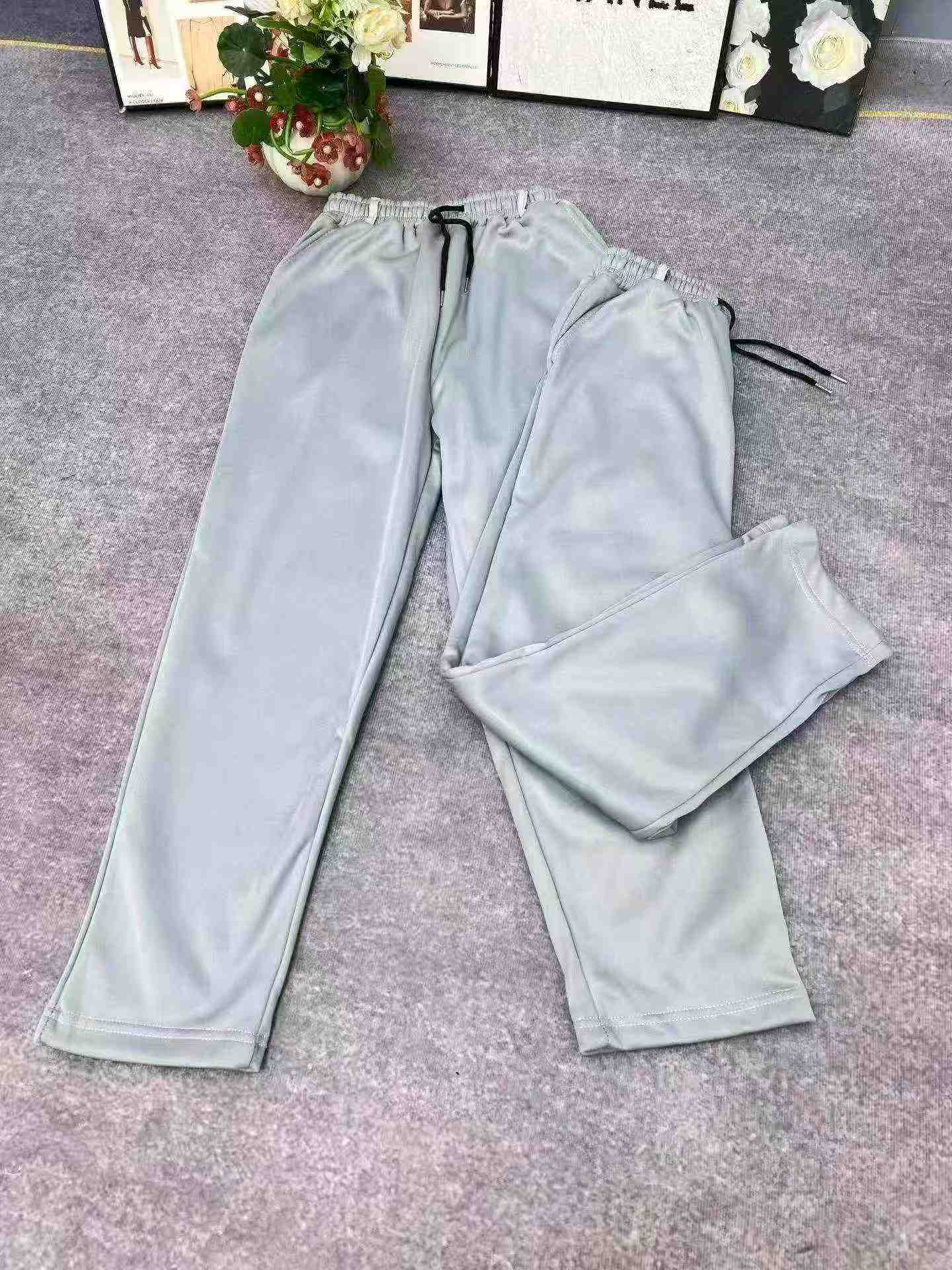 430 Piezas de Pantalones Deportivos Casuales de Otoño e Invierno para Hombre, de Corte Recto con Forro de Felpa - Image 2
