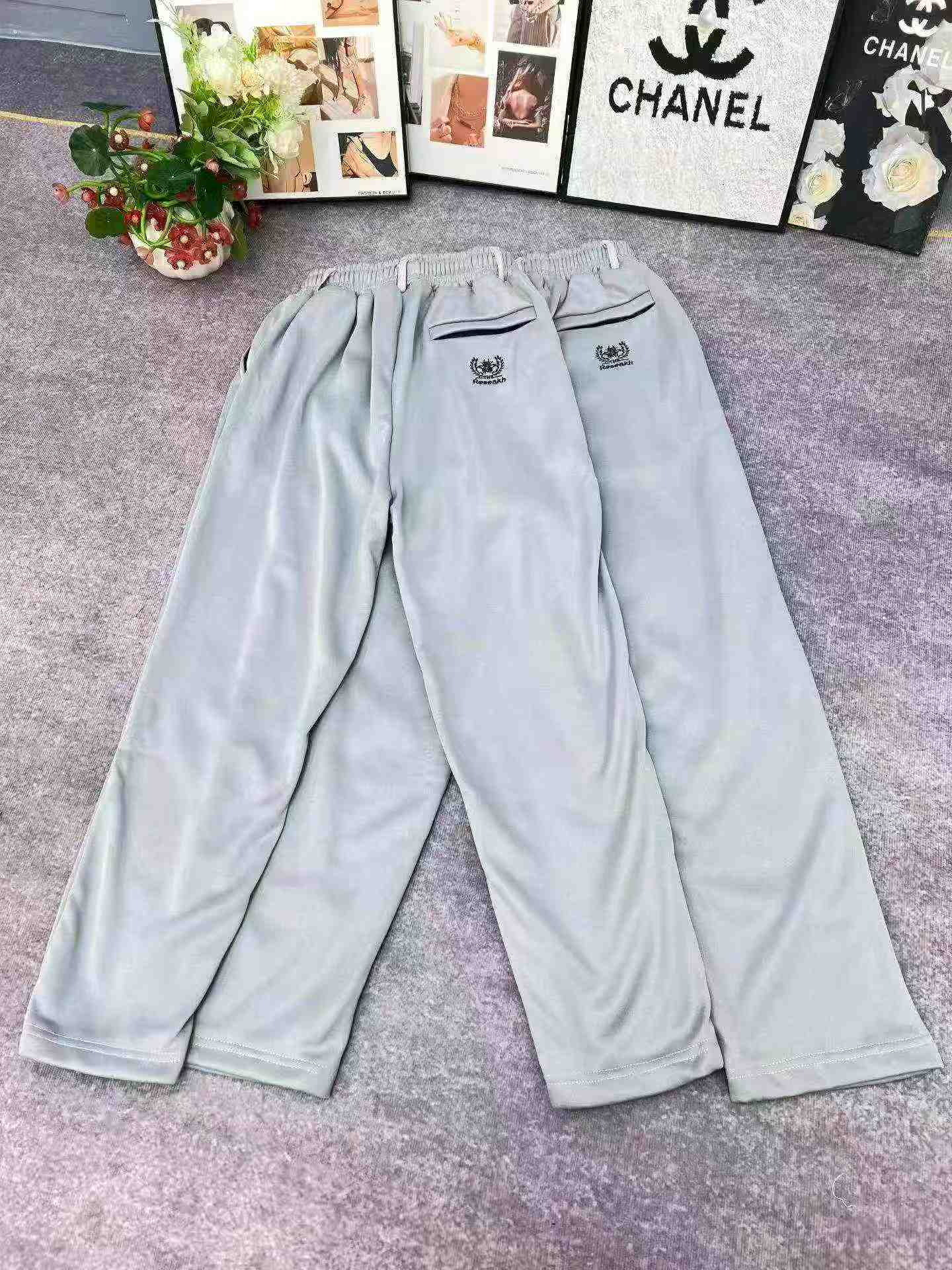 430 Piezas de Pantalones Deportivos Casuales de Otoño e Invierno para Hombre, de Corte Recto con Forro de Felpa - Image 3