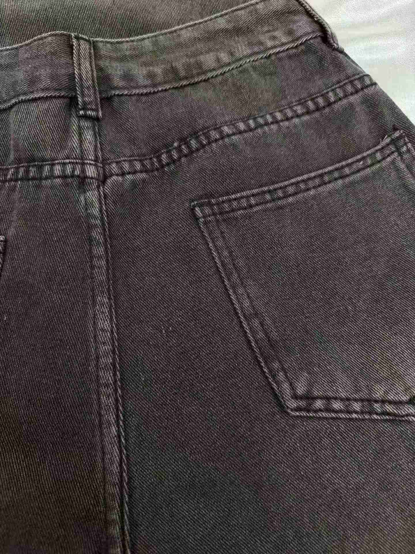 186 Piezas Nuevos Vaqueros de Mujer de Verano de Estilo Americano, Negros y Grises, Rotos, de Cintura Alta y Pierna Ancha - Image 7
