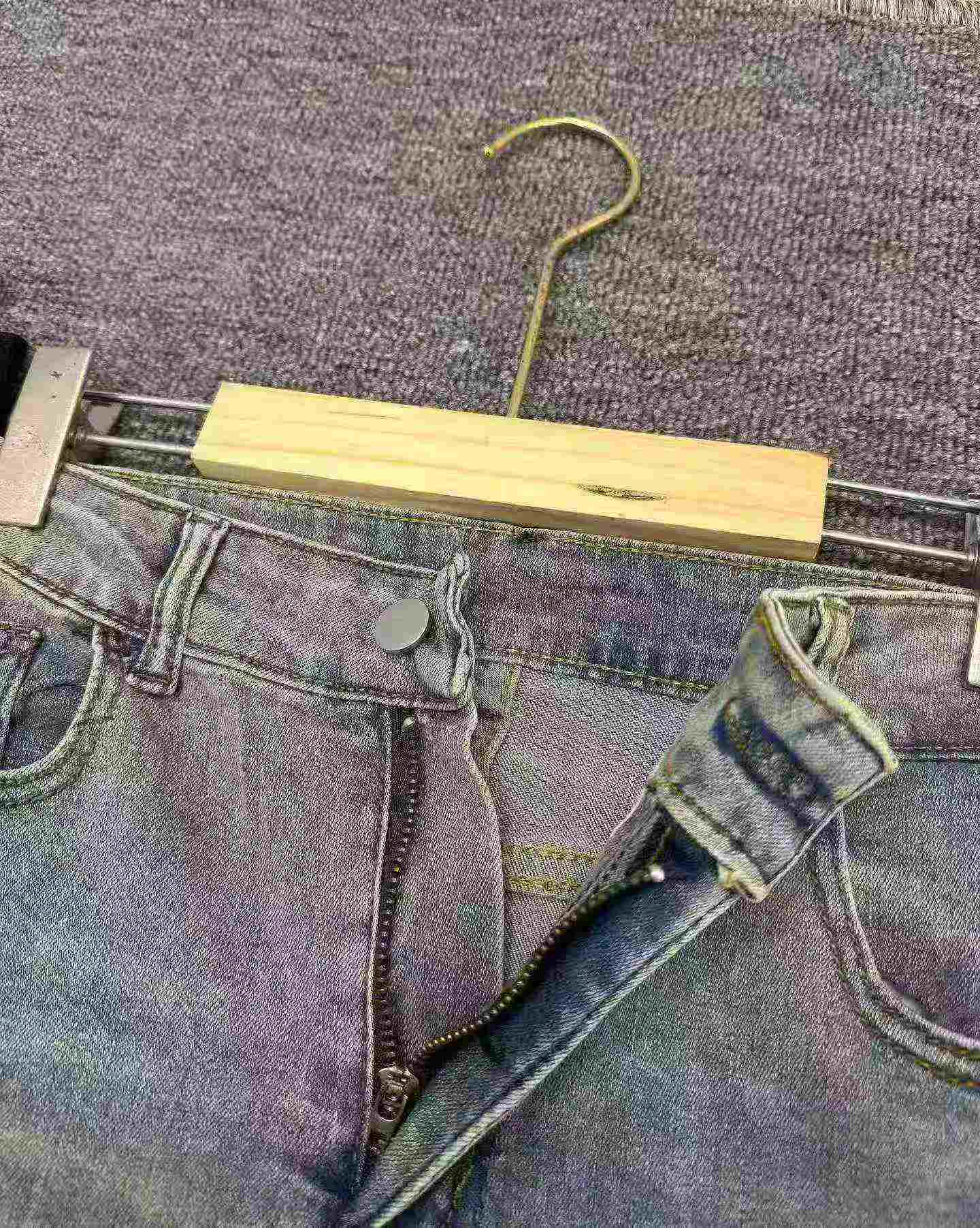 About 260 Pcs High Quality Spring Autumn American Retro Frayed High Waist Flared Floor-length Jeans S-XL - Image 7