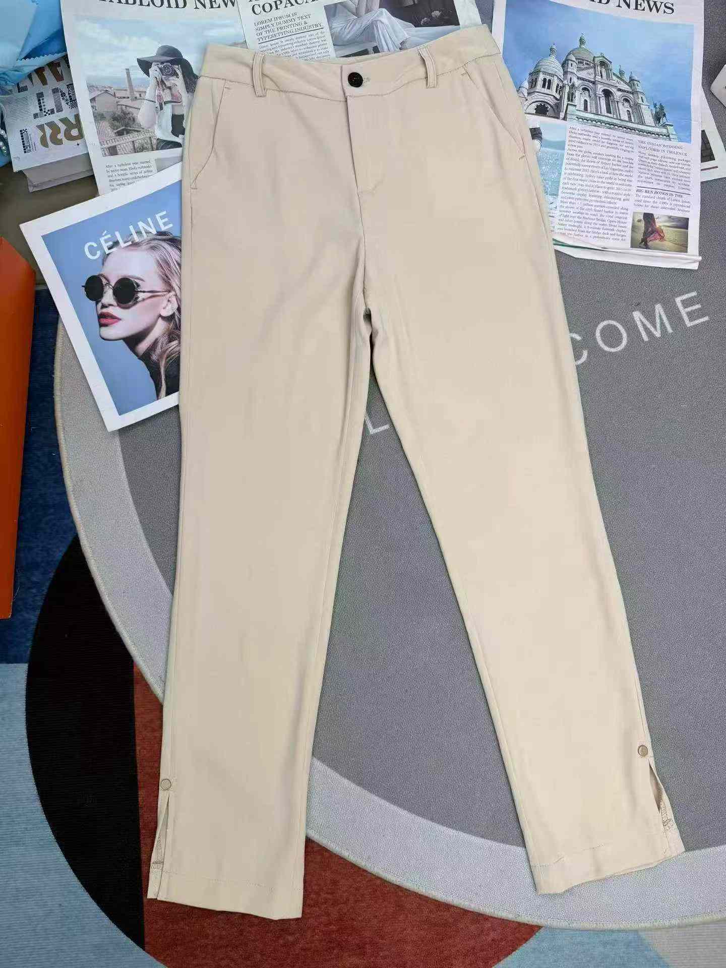 High Quality Women's Skin-friendly Light Color Suit Pants, 350pcs, Single Color, Individually Packed, Sizes S-3XL (B86#601) - Image 3