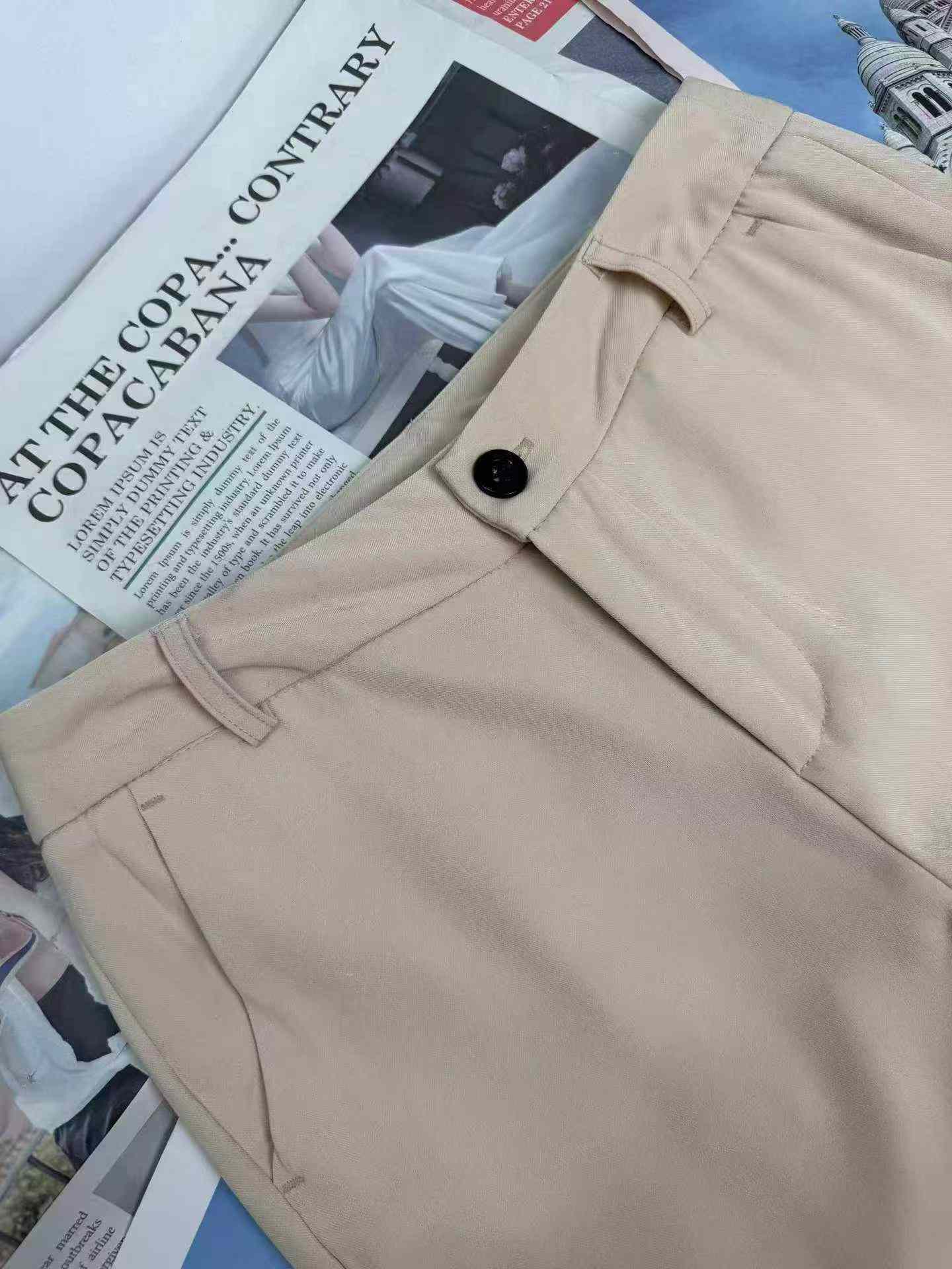 High Quality Women's Skin-friendly Light Color Suit Pants, 350pcs, Single Color, Individually Packed, Sizes S-3XL (B86#601) - Image 4