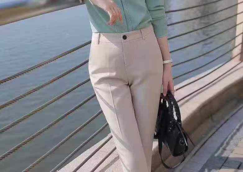 High Quality Women's Skin-friendly Light Color Suit Pants, 350pcs, Single Color, Individually Packed, Sizes S-3XL (B86#601) - Image 5