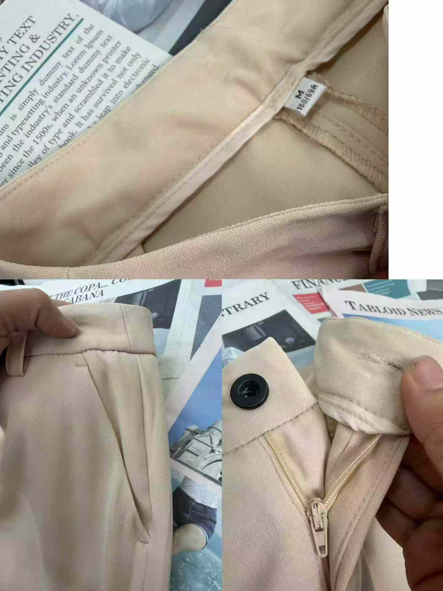 High Quality Women's Skin-friendly Light Color Suit Pants, 350pcs, Single Color, Individually Packed, Sizes S-3XL (B86#601) - Image 7