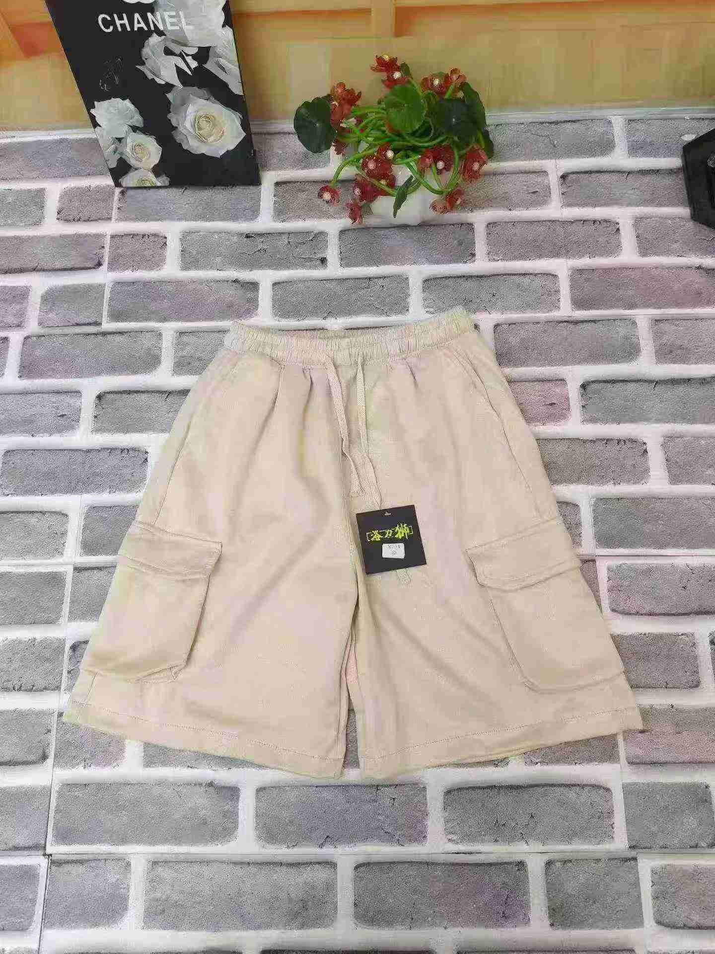 Men's Summer Loose Casual American Suede Multi-pocket Cargo Shorts About 683pcs - Image 6