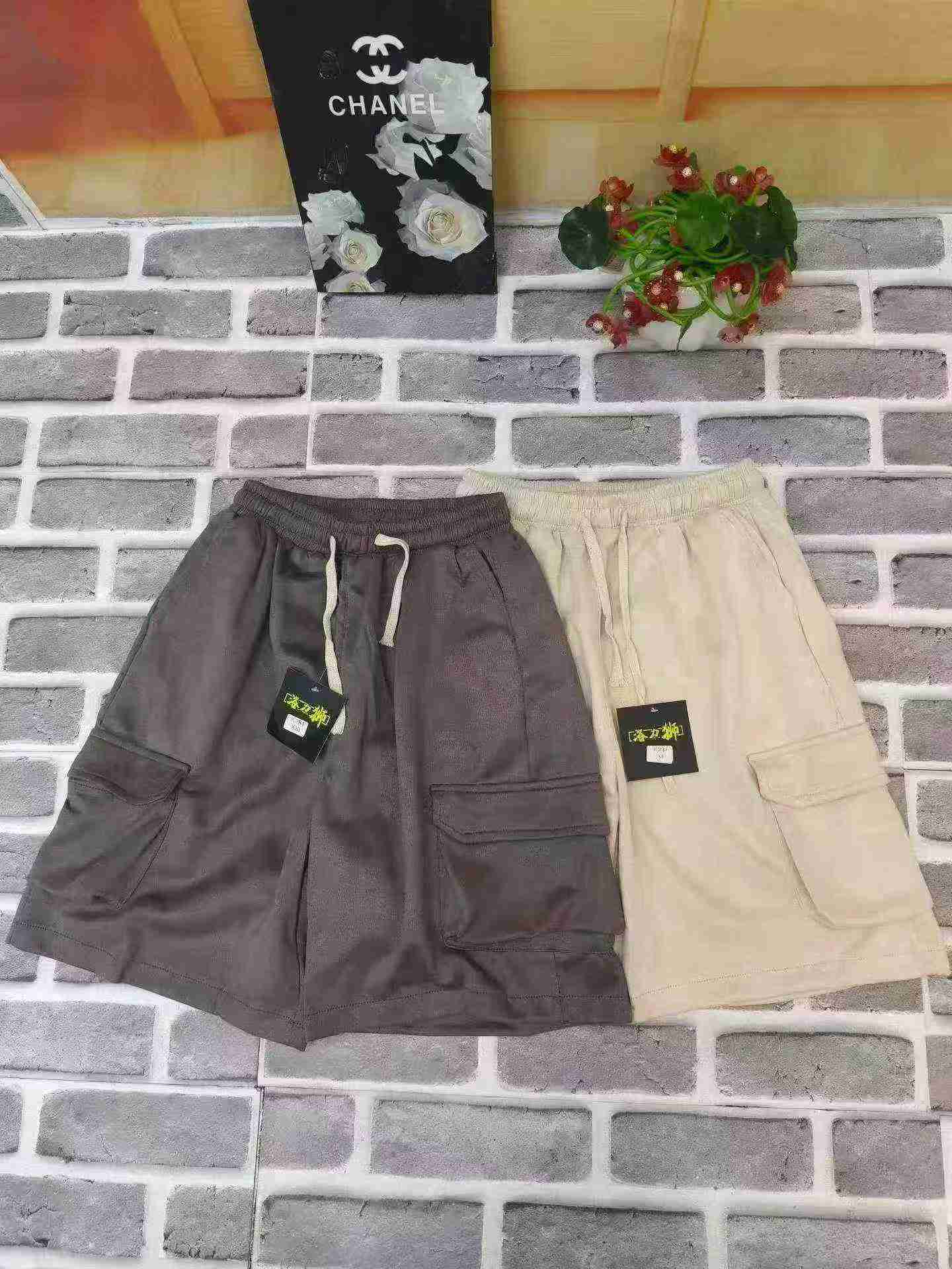 Men's Summer Loose Casual American Suede Multi-pocket Cargo Shorts About 683pcs - Image 8