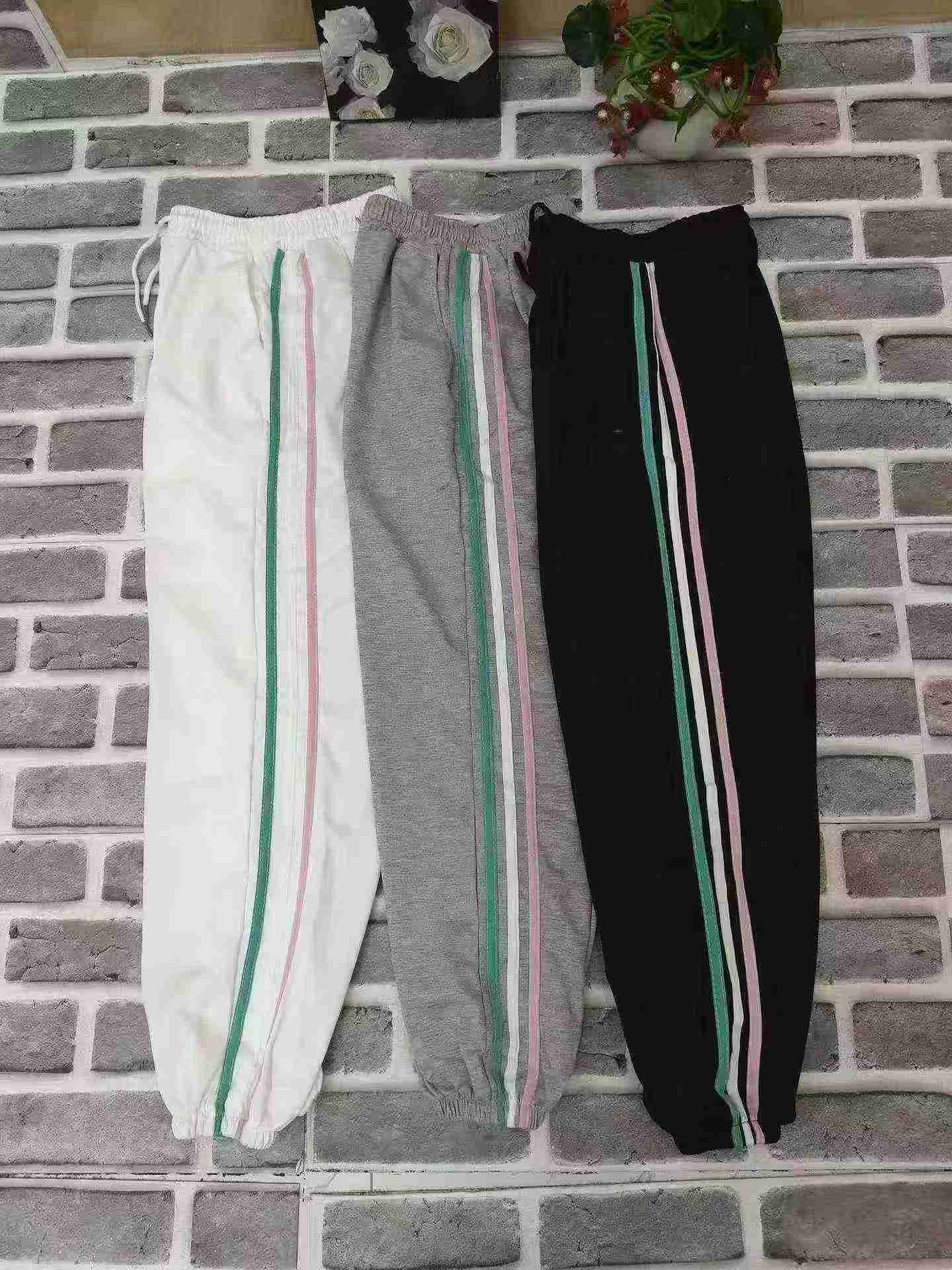 Women's Rainbow Three Stripe Loose Drawstring Jogger Pants About 458pcs - Image 5