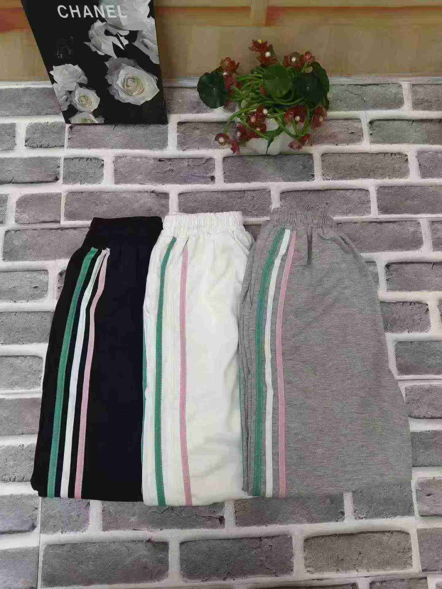 Women's Rainbow Three Stripe Loose Drawstring Jogger Pants About 458pcs - Image 7