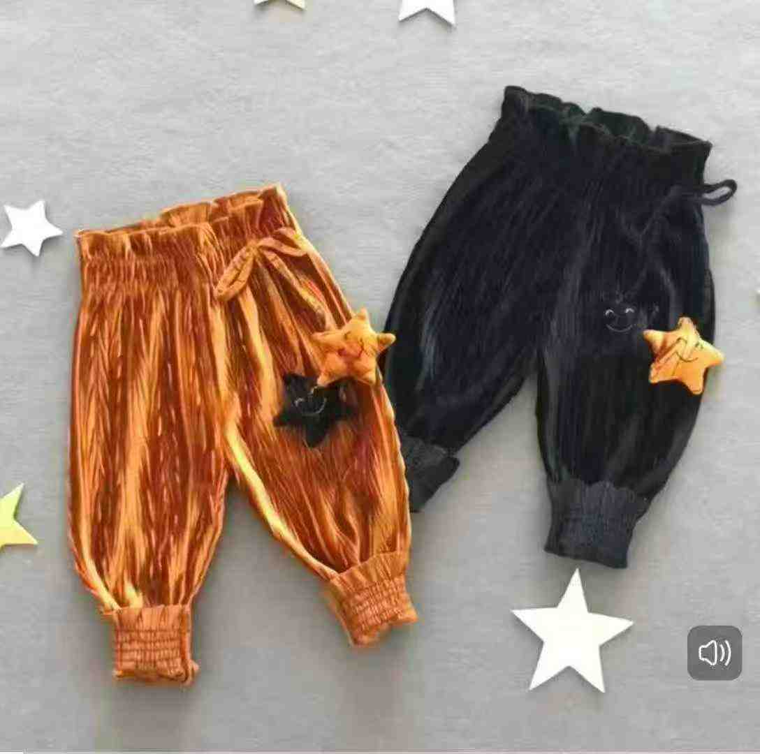 193 Pcs Baby Girls Velvet Casual Lantern Pants - Image 2
