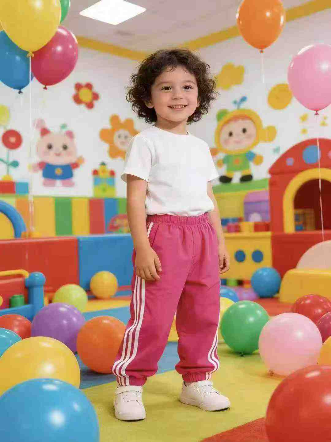 About 350pcs Boys Girls Thin Cotton Cuffed Casual Pants - Image 5