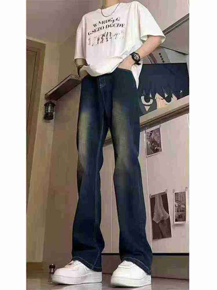 Approx 678 Pieces Men's Washed Gradient Navy Straight American Jeans - Image 4