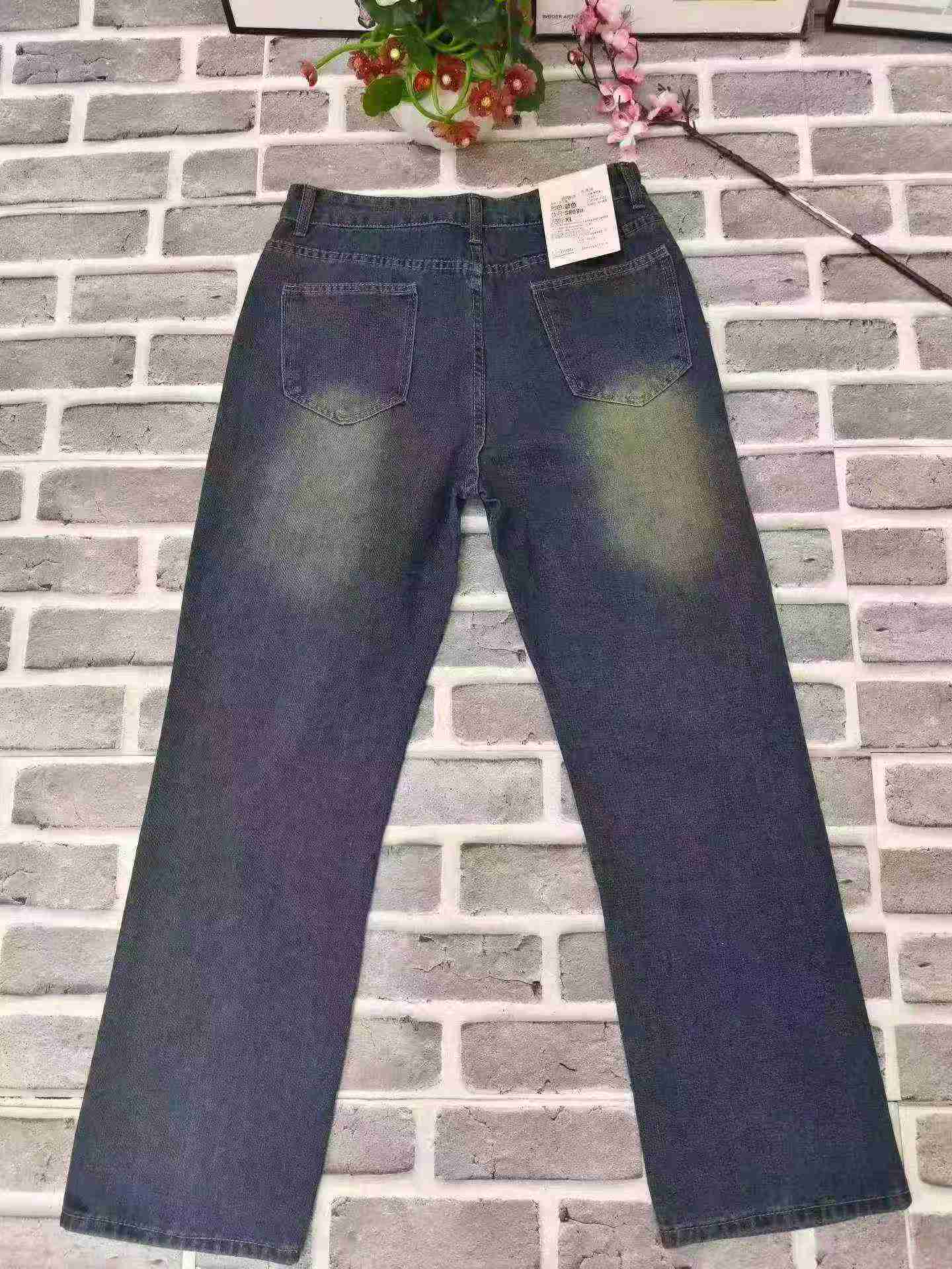 Approx 678 Pieces Men's Washed Gradient Navy Straight American Jeans - Image 6