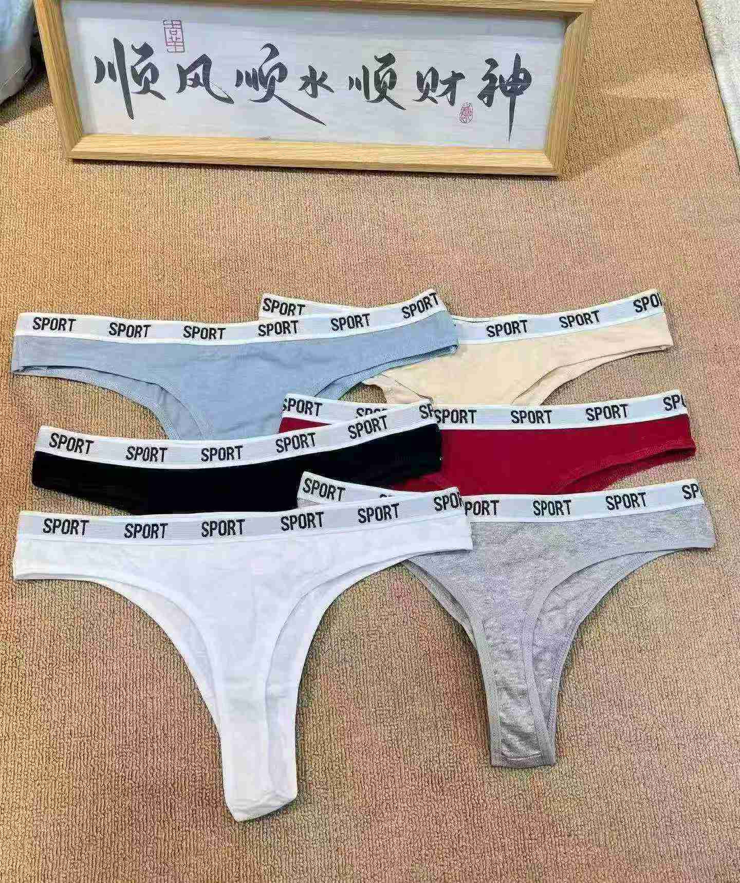Women's Cotton Thongs, Over 300pcs, Size S-L, 20pcs Per Pack Clearance - Image 3