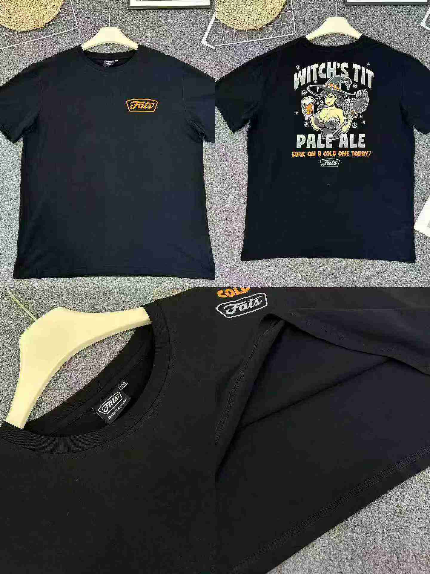 240g Heavyweight Pure Cotton Men's Trendy Short Sleeve T-Shirts, 3 Styles Total 680 Pieces - Image 6