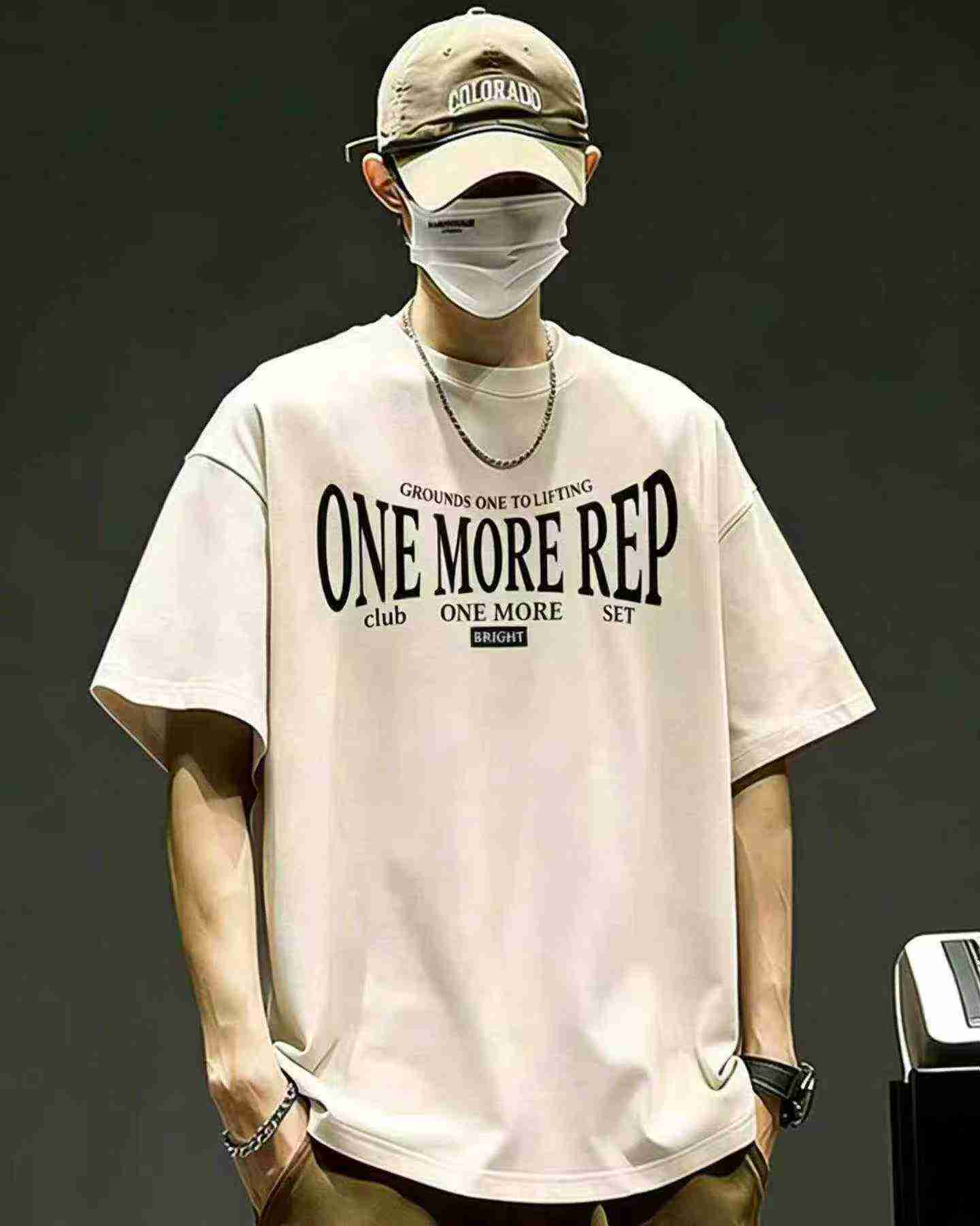 240g Heavyweight Pure Cotton Men's Trendy Short Sleeve T-Shirts, 3 Styles Total 680 Pieces - Image 7