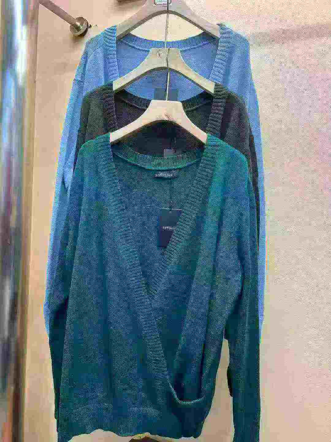 Plus Size Women's Knit V-neck Cardigan, 237 Pieces, Multiple Colors, S-4XL - Image 5