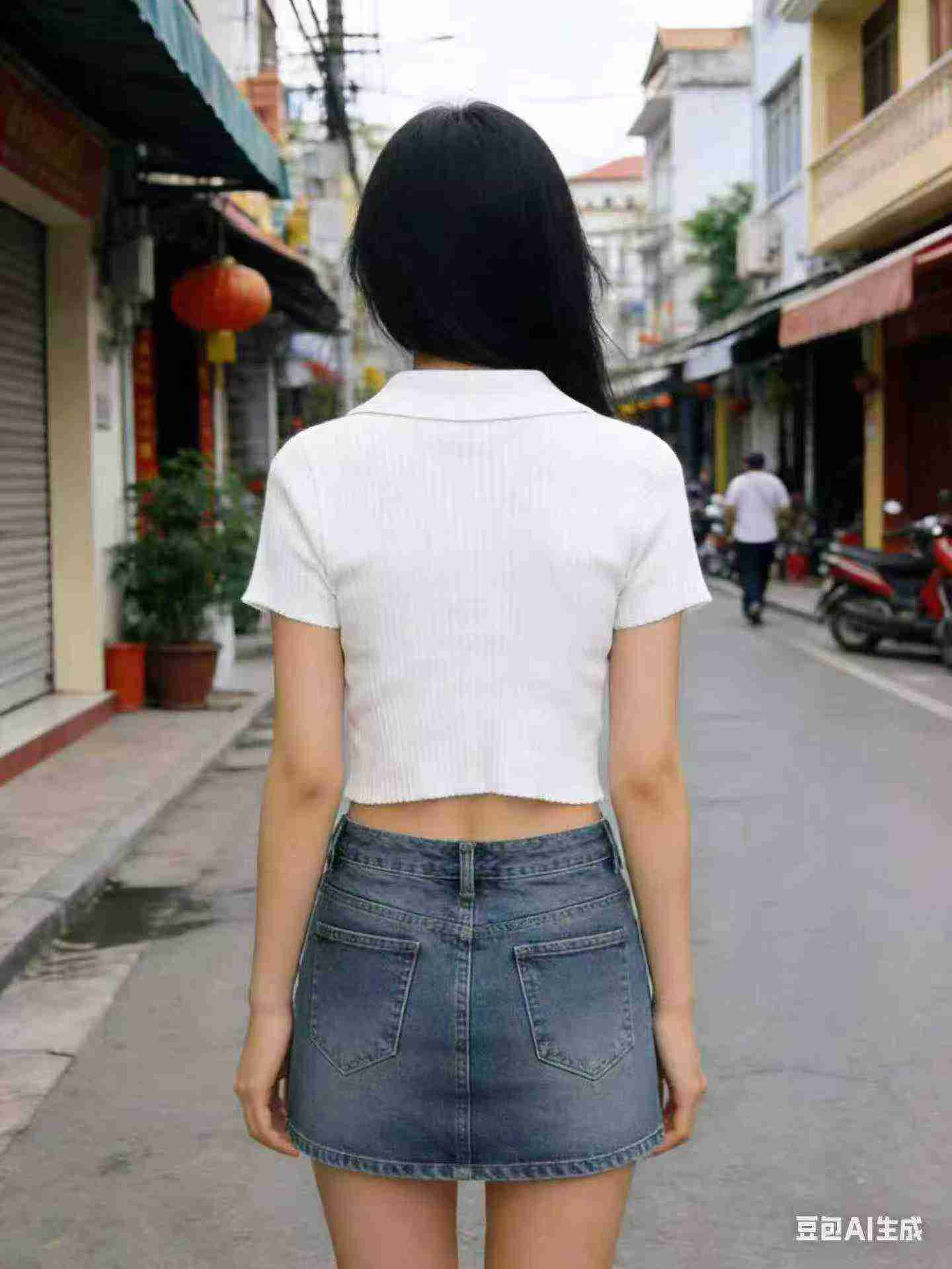 Women's Sexy Cropped Collar Knit Short Sleeve Tops, Embroidered White, About 1480 Pieces, One Size - Image 4