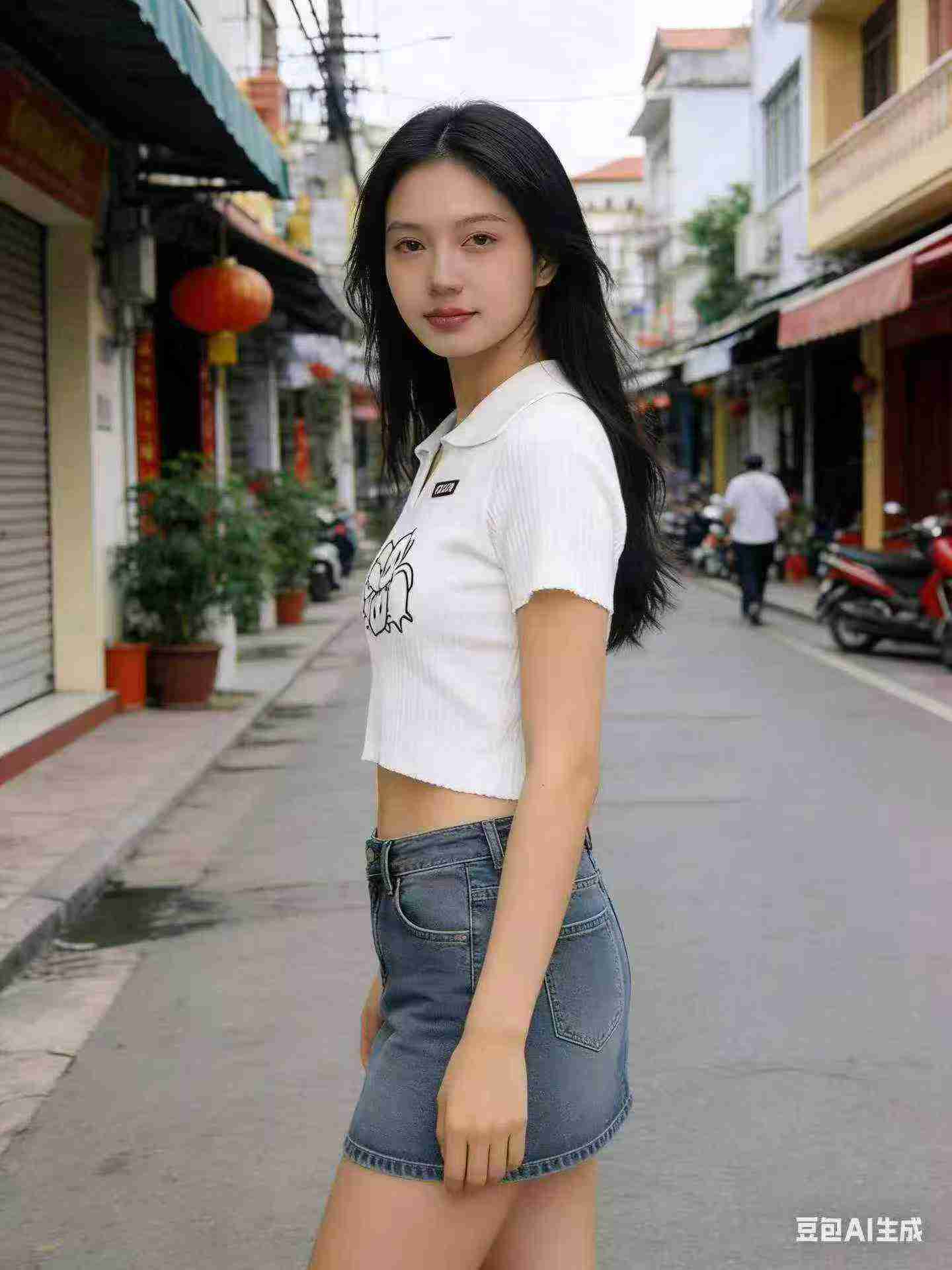 Women's Sexy Cropped Collar Knit Short Sleeve Tops, Embroidered White, About 1480 Pieces, One Size - Image 6