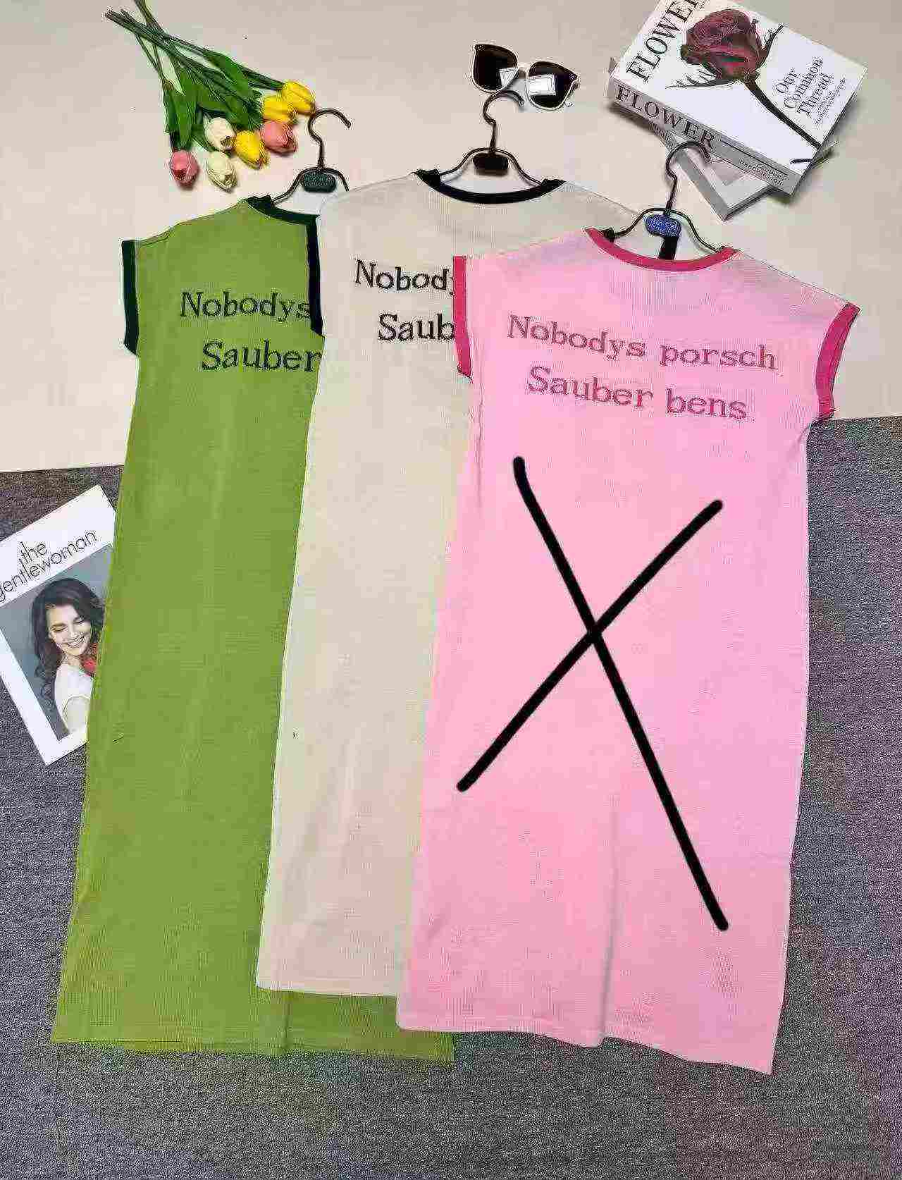About 420 Pcs Women's Ice Silk Knit Dress 2 Colors - Image 3