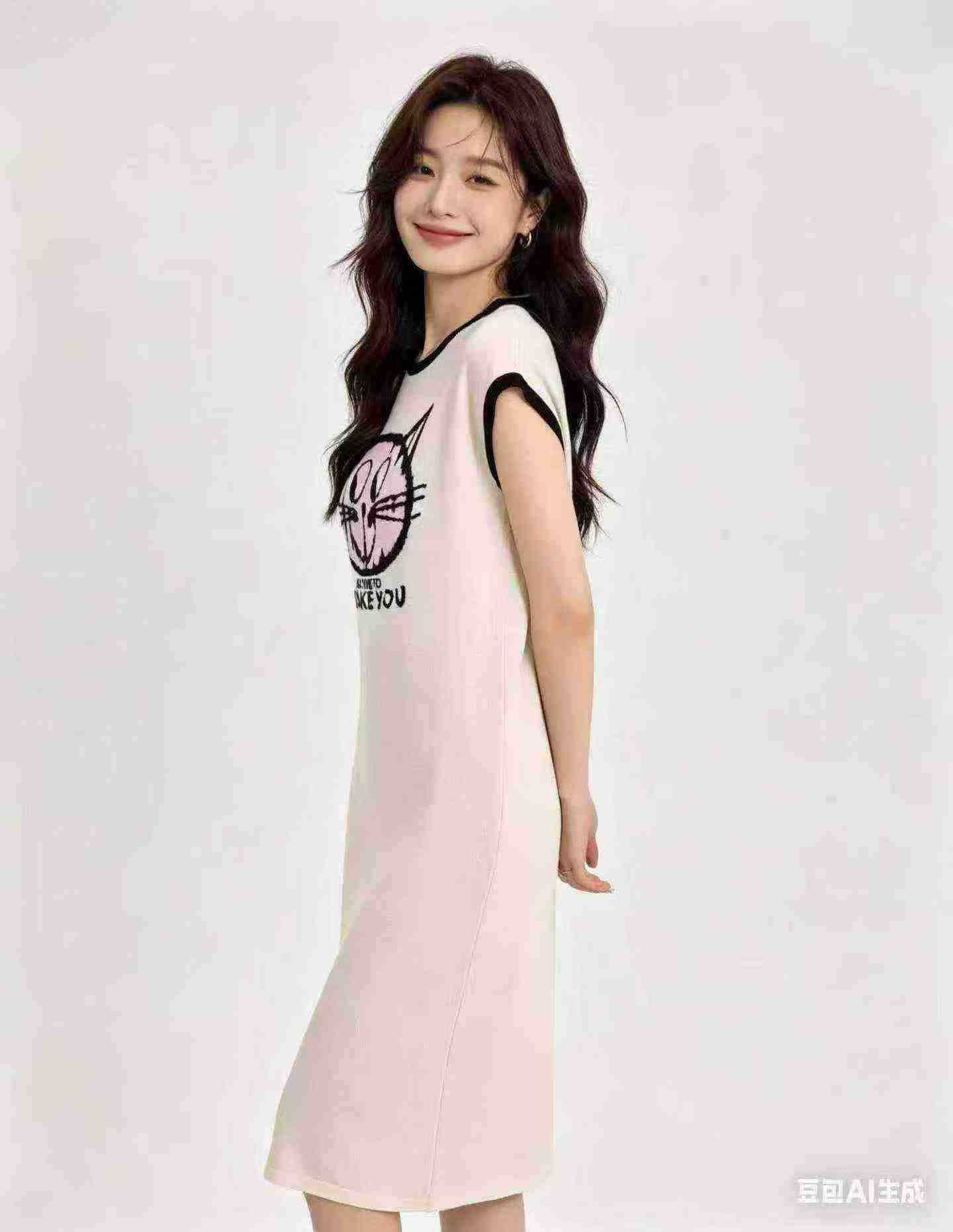 About 420 Pcs Women's Ice Silk Knit Dress 2 Colors - Image 5