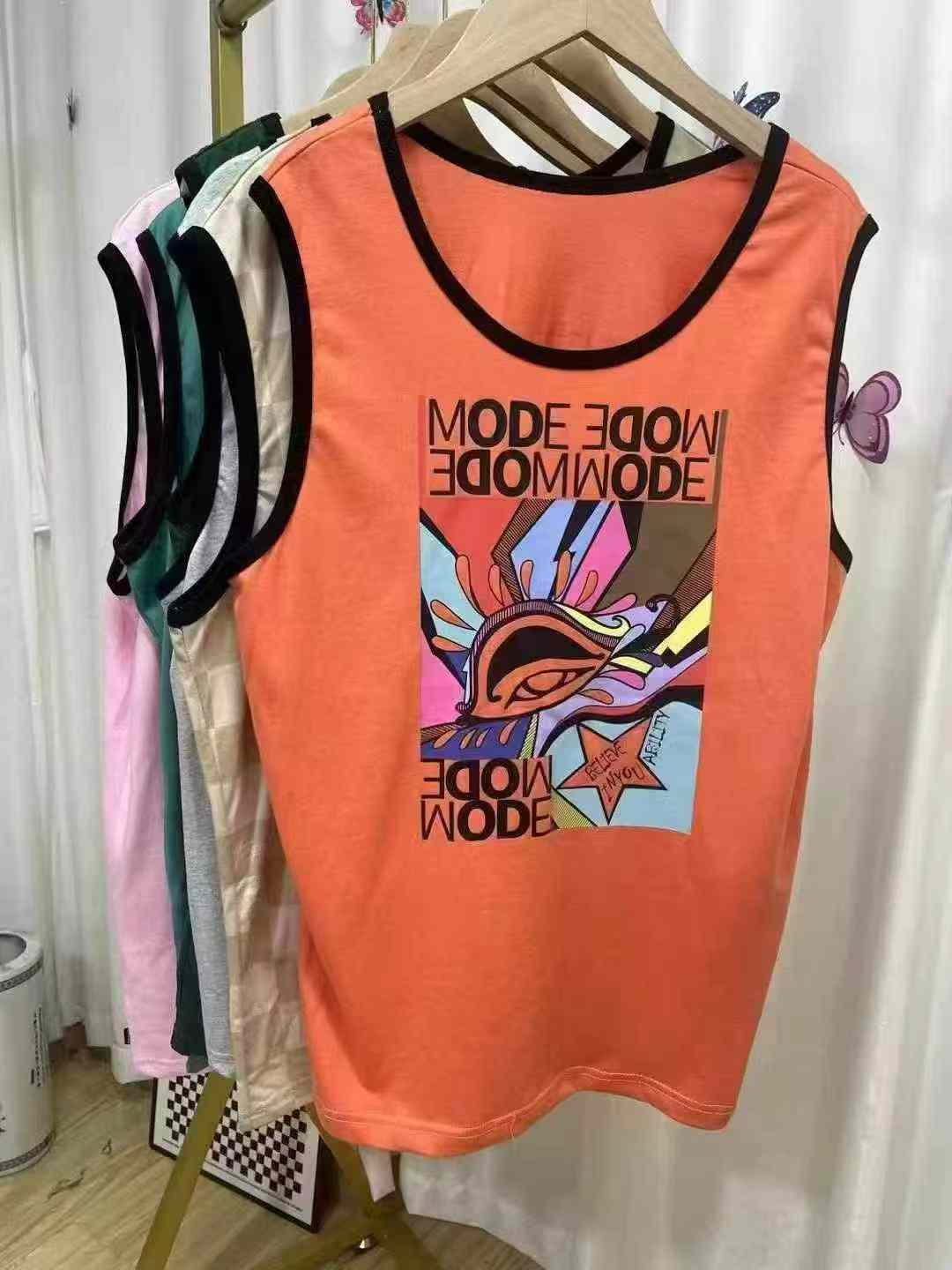 12000 Pieces Unisex Loose Large Size Long Cotton Vest Wholesale Clearance - Image 8