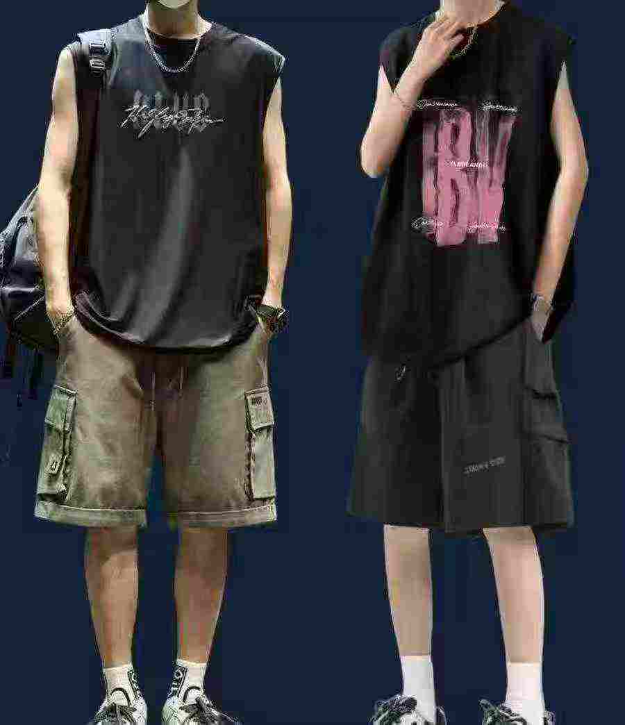 2000 Pcs Pure Cotton Men & Women Plus Size Sleeveless Tank Tops - Image 4