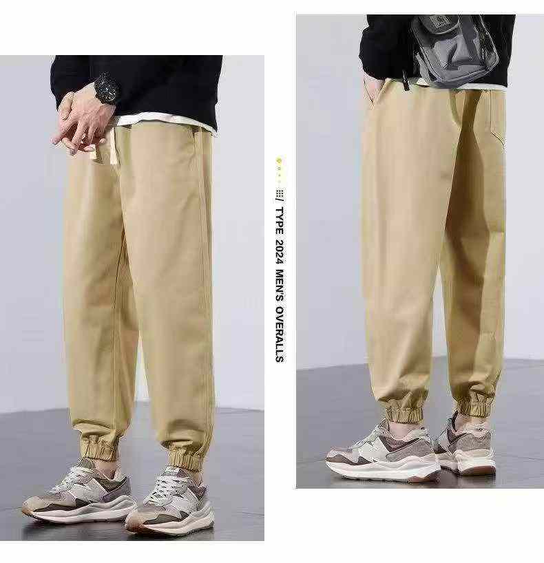 Men's Washed Cotton Fleece Lined Cargo Pants, Total 198 Pieces - Image 7