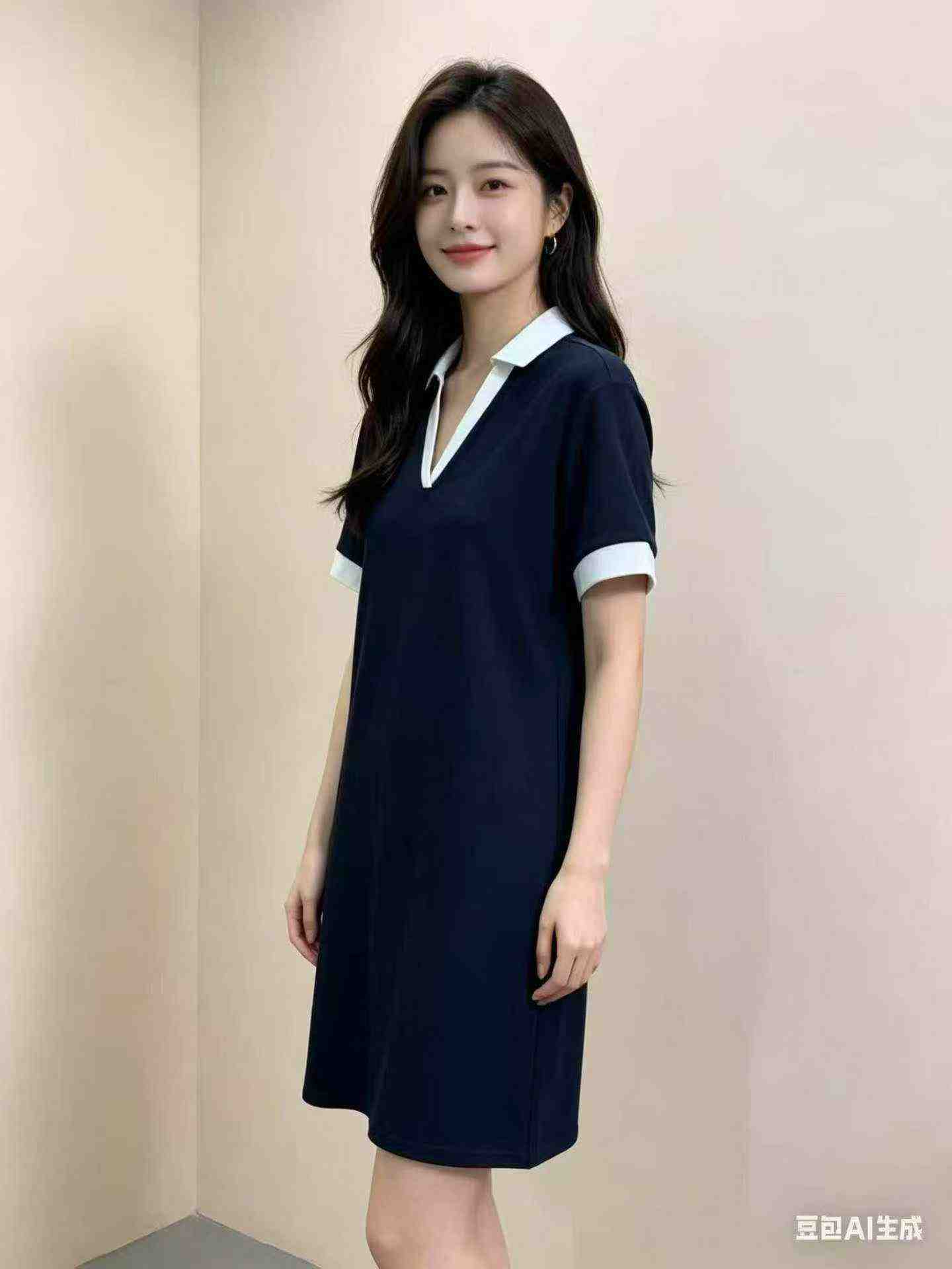 New Oversized Polo Collar Dress, About 2000 Pieces In Stock - Image 4