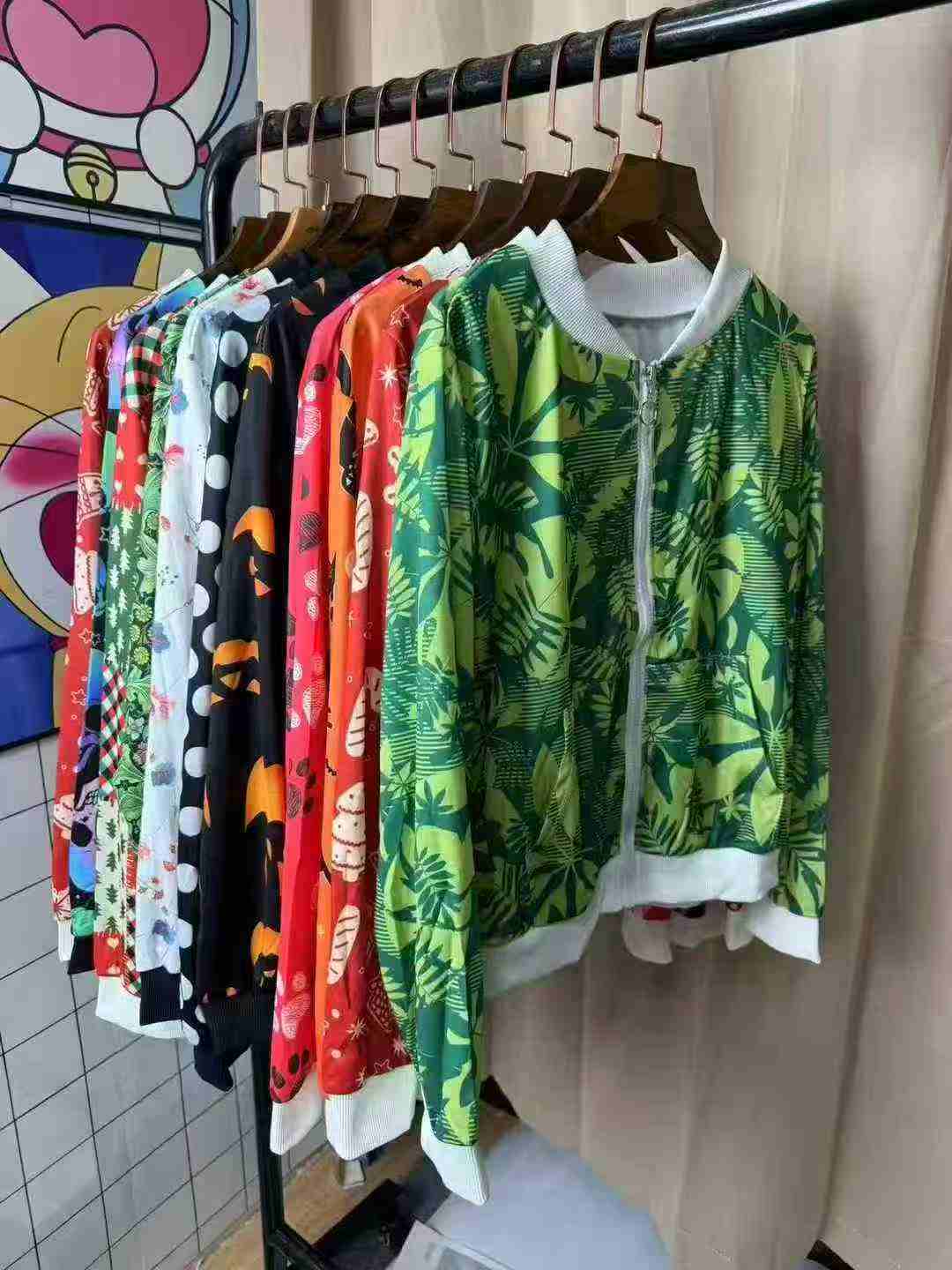 450pcs European American Style Printed Zipper Long Sleeve Women Jacket S-3XL Individually Packed - Image 4