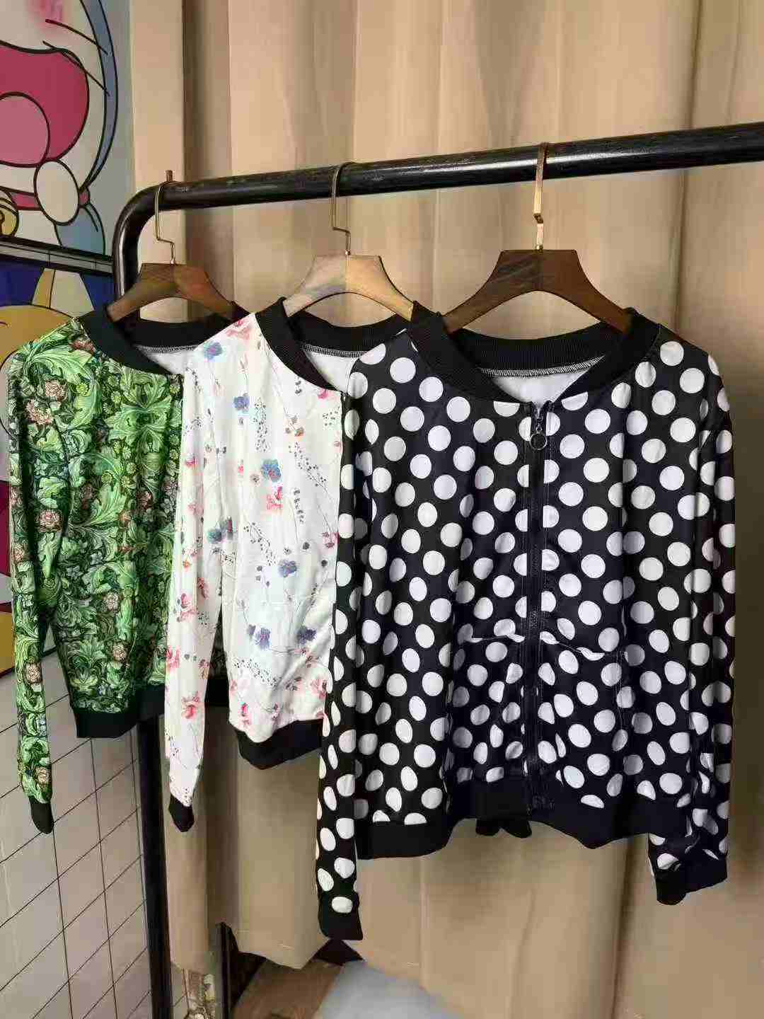 450pcs European American Style Printed Zipper Long Sleeve Women Jacket S-3XL Individually Packed - Image 6