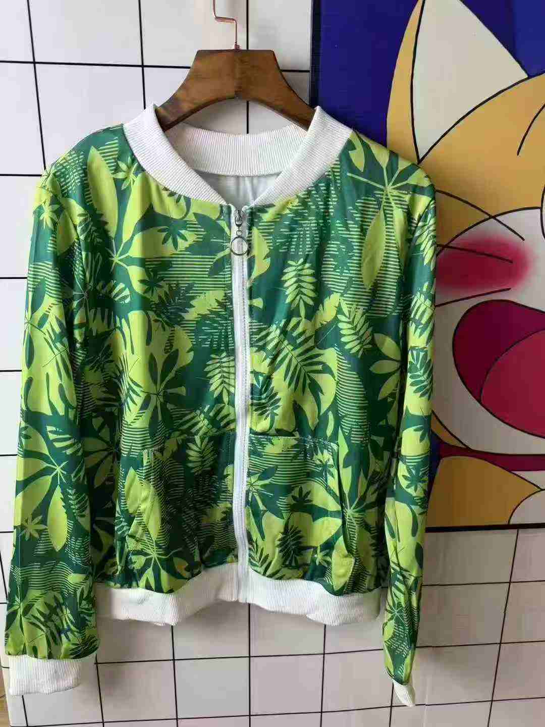 450pcs European American Style Printed Zipper Long Sleeve Women Jacket S-3XL Individually Packed - Image 9