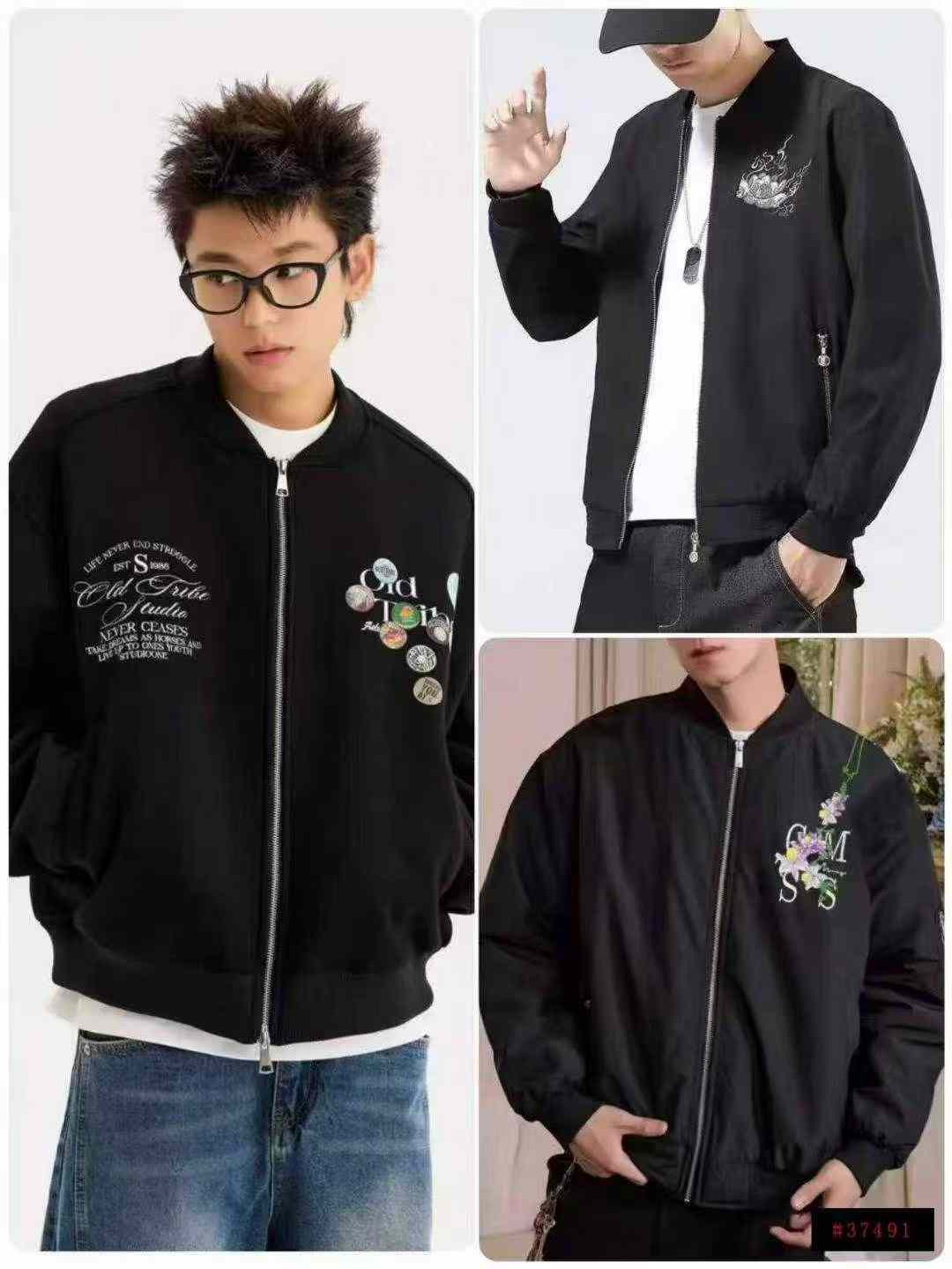 4500 Pieces Streetwear Men's Bomber Baseball Jackets - Image 5